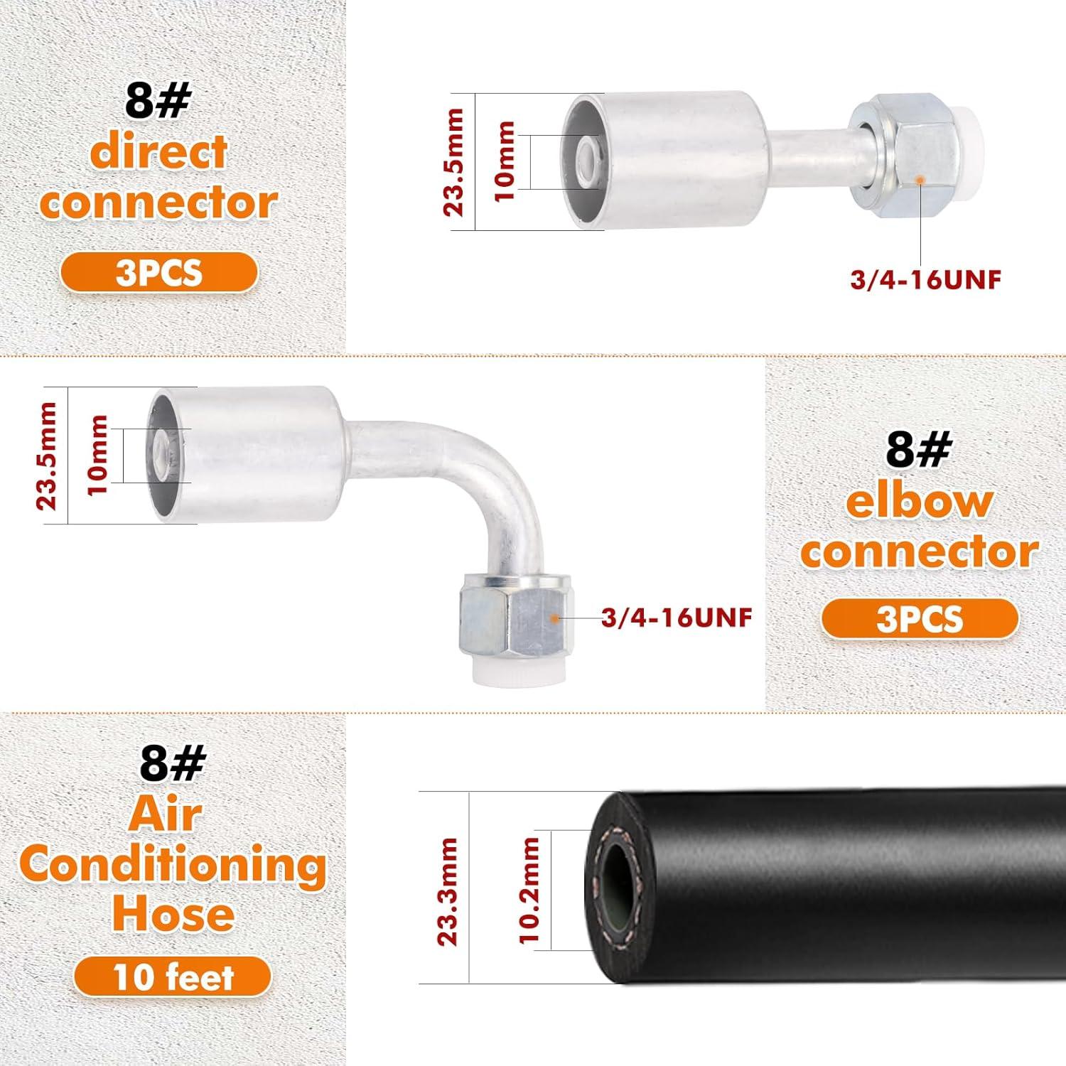 Kit de Manguera de Aire Acondicionado SANTANTOOOL 26PCS 2.9m