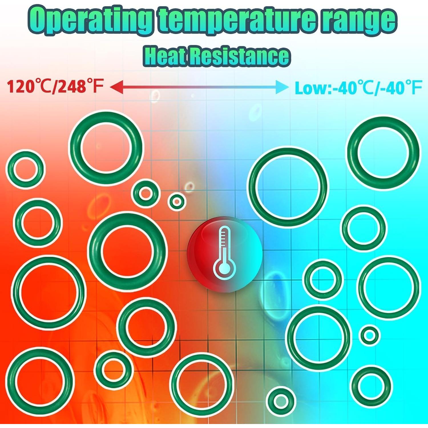 Kit de 805 Piezas Anillos O Lucstar para Aire Acondicionado