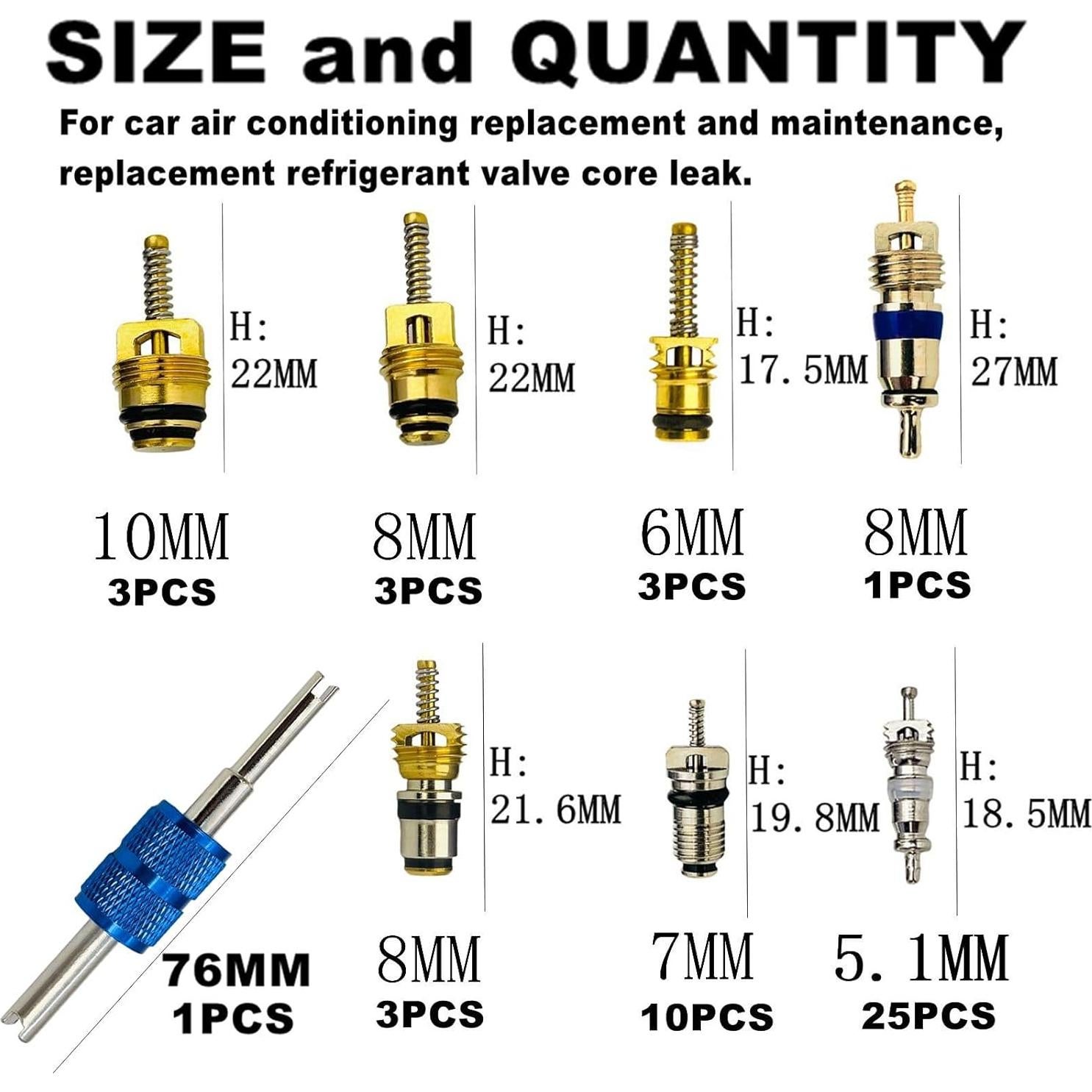 Kit de Reparación A/C Coche VOTNMIC 270 Piezas O-Ring