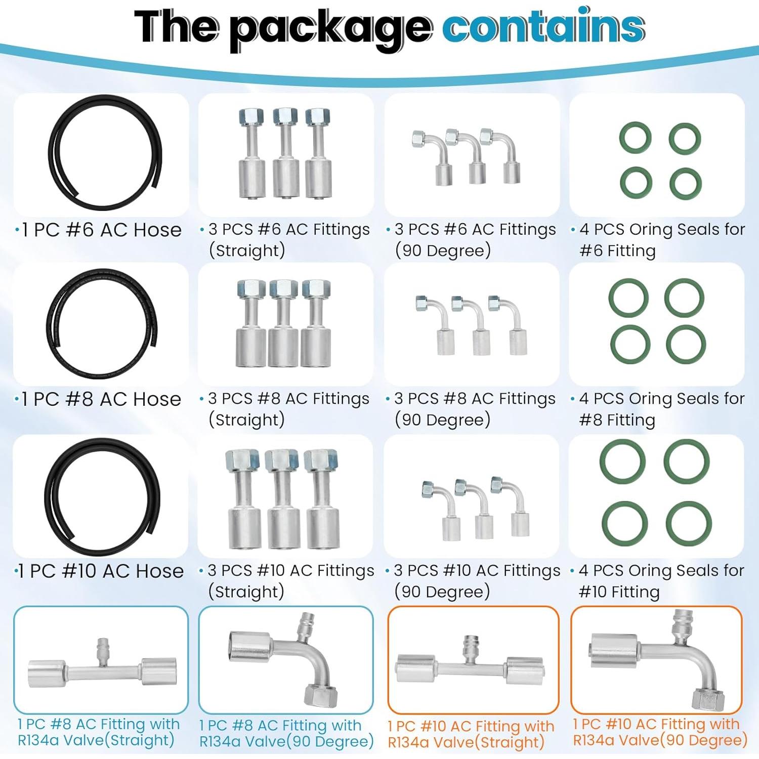 Kit de Manguera y Accesorios de AC Redants 25 Piezas