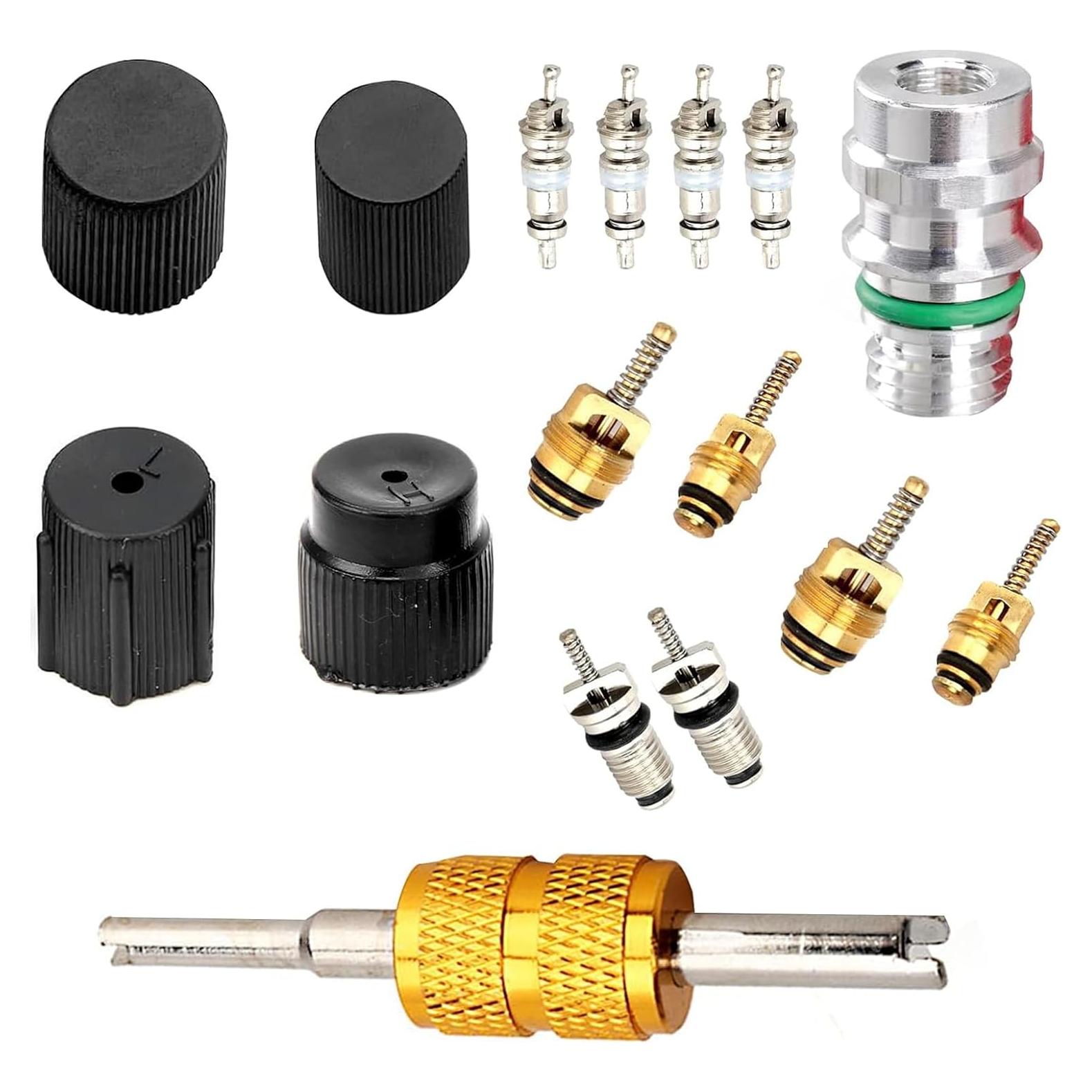 Kit de Válvula de Retrofit A/C Merdege MERTJ3300BL 16 Piezas