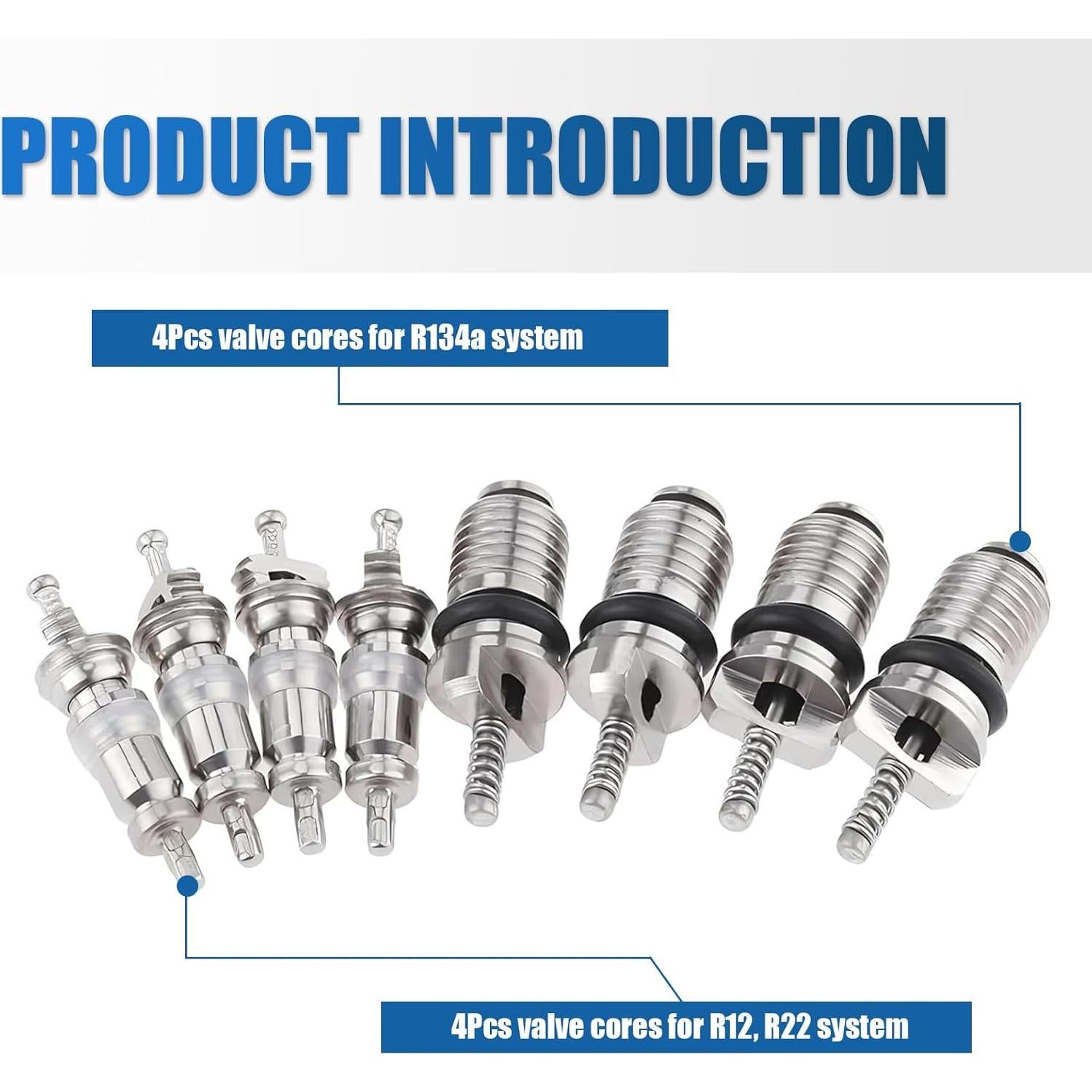 Kit de Válvula de Retrofit A/C Merdege MERTJ3300BL 16 Piezas