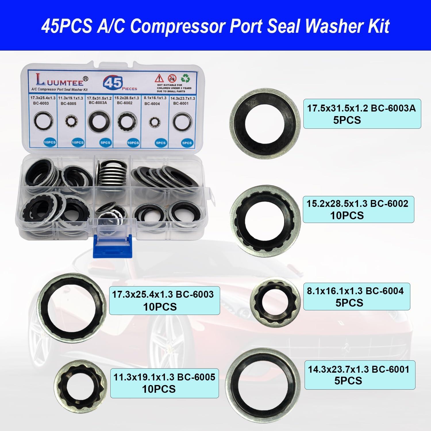 Kit de Reparación de A/C para Automóviles Luumtee 510pcs