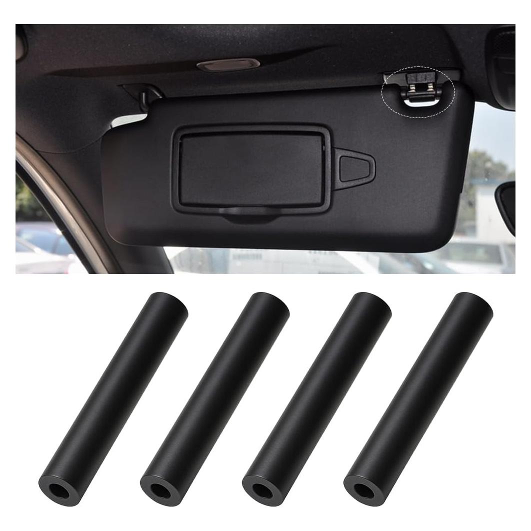 Kit de Reparación de Visera de Coche Norkmdi 4 Piezas Goma