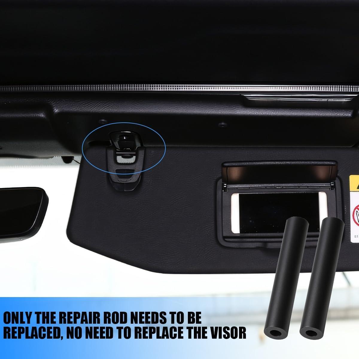 Kit de Reparación de Visera de Coche Norkmdi 4 Piezas Goma