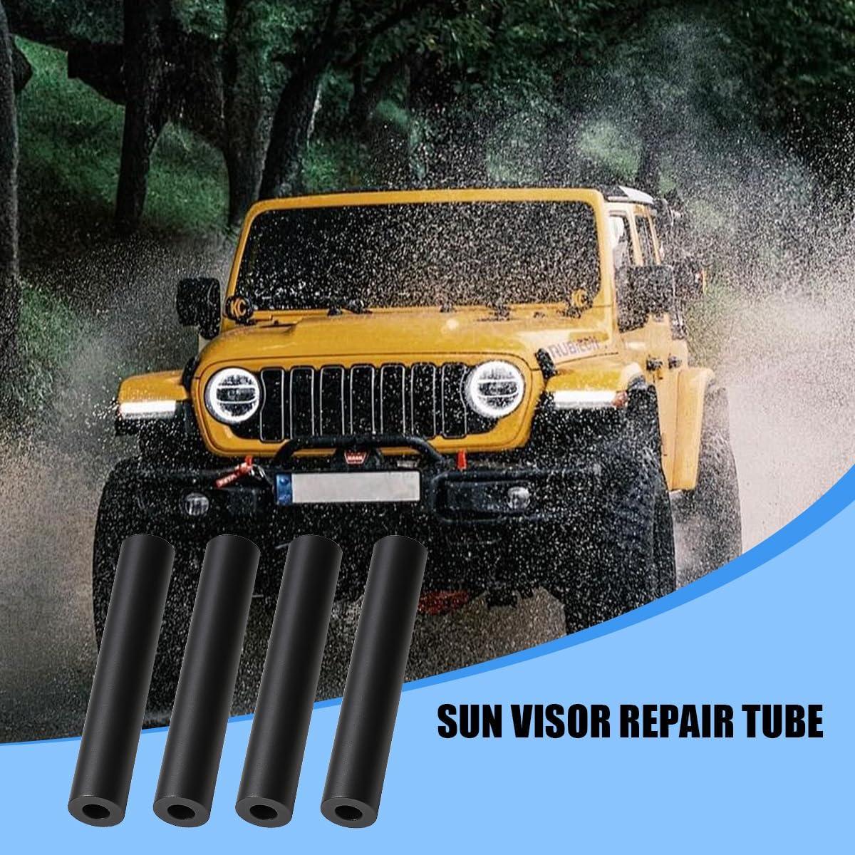 Kit de Reparación de Visera de Coche Norkmdi 4 Piezas Goma