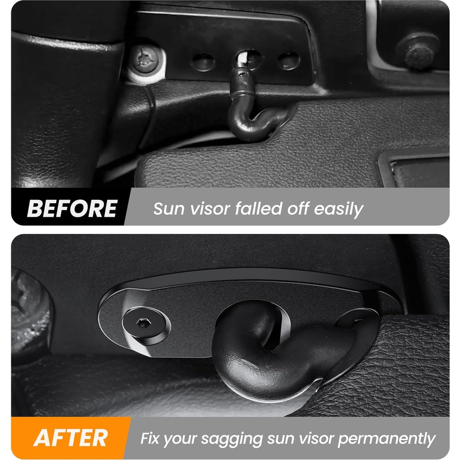 Kit de Reparación de Visera Kaishengyuan Aluminio 60725 Compatible Jeep