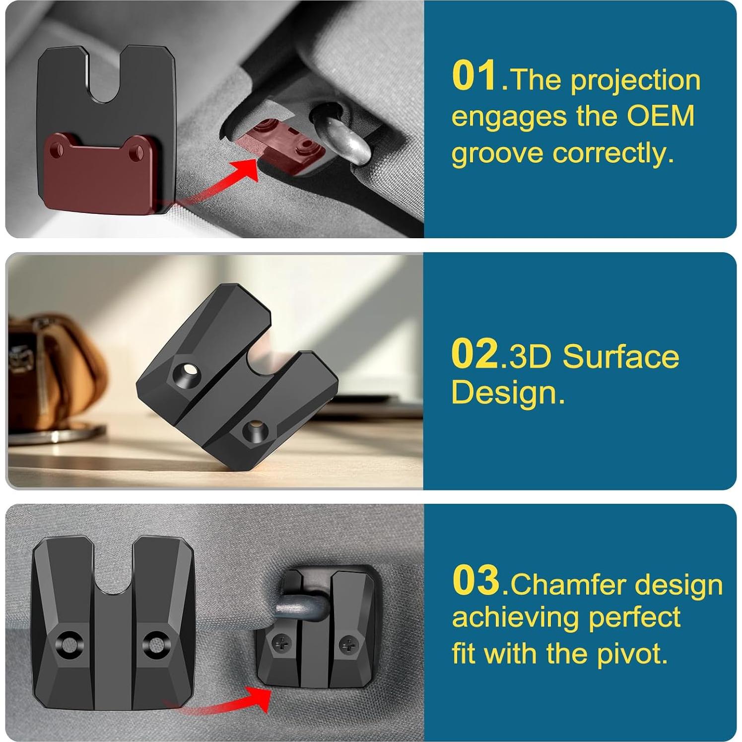 Kit de Reparación de Visera Solar Veharvim para Dodge RAM 1500