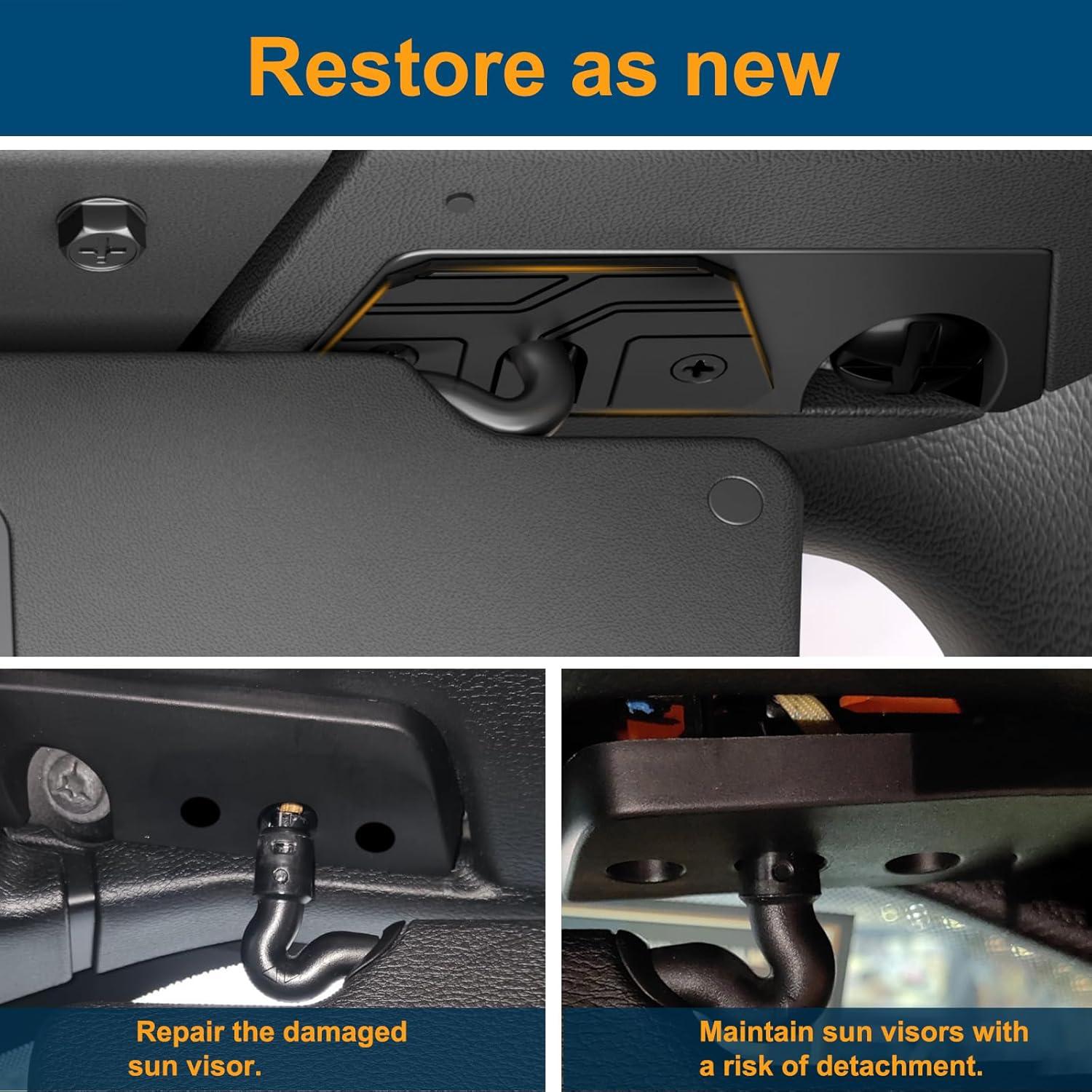 Kit de Reparación de Visera Solar Veharvim para Jeep Wrangler JL 2018-2023