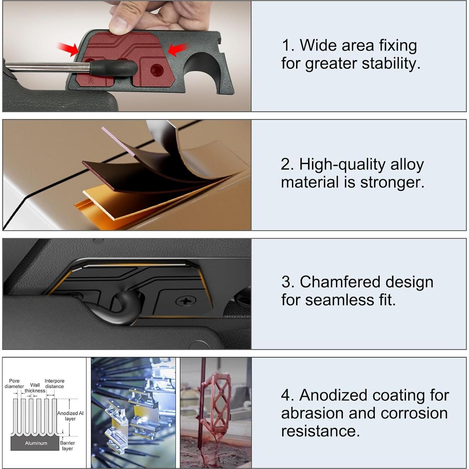 Kit de Reparación de Visera Solar Veharvim para Jeep Wrangler JL 2018-2023