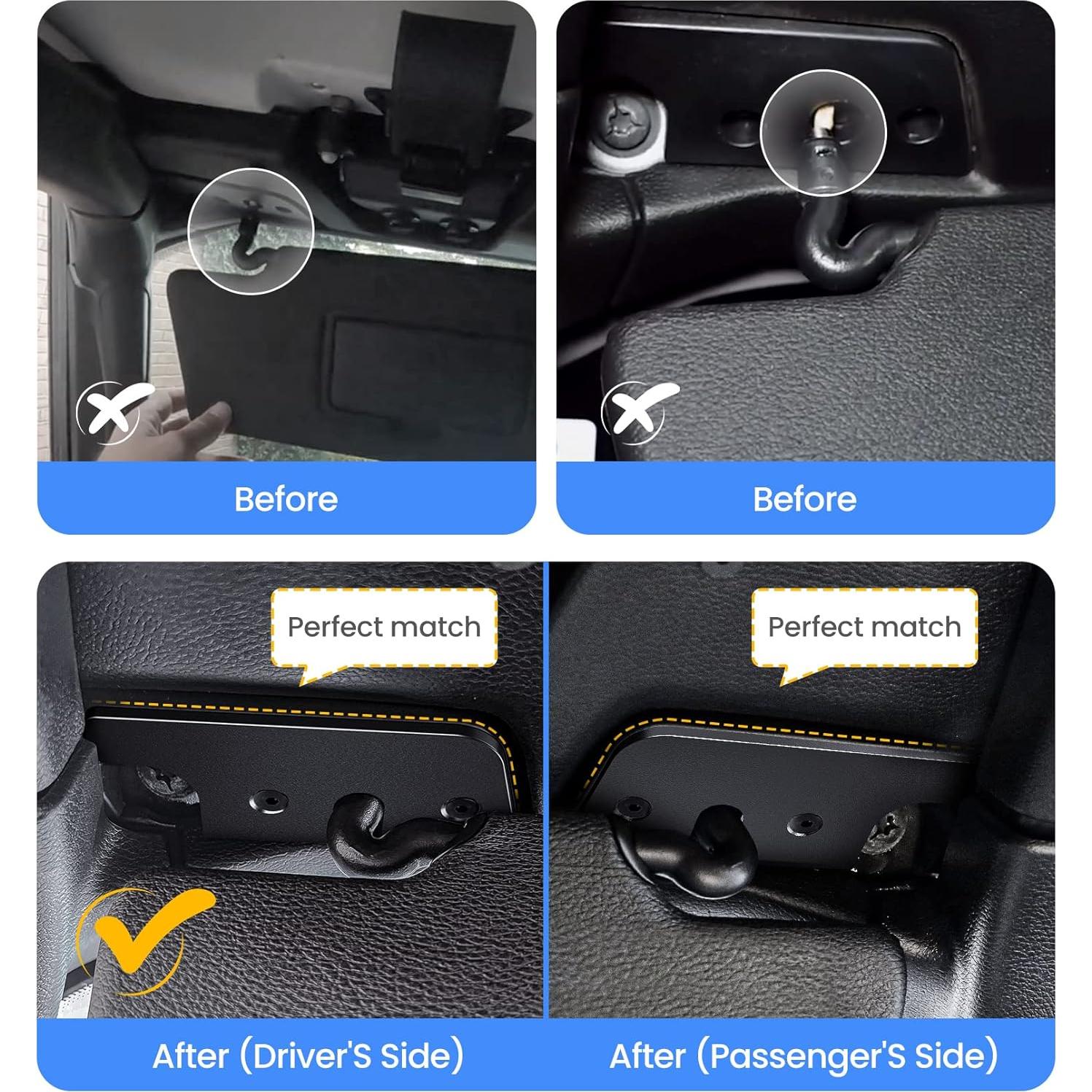 Kit de Reparación de Visera Solar Eamplest para Jeep Wrangler 2018-2023