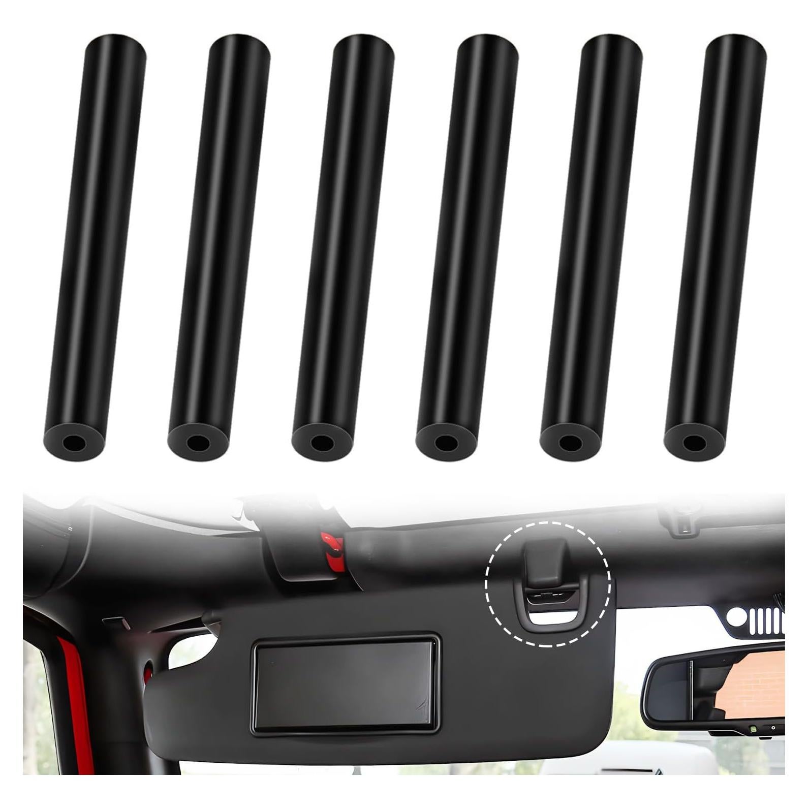 Kit de Reparación de Visera Solar Quadafy 6 Piezas Negro