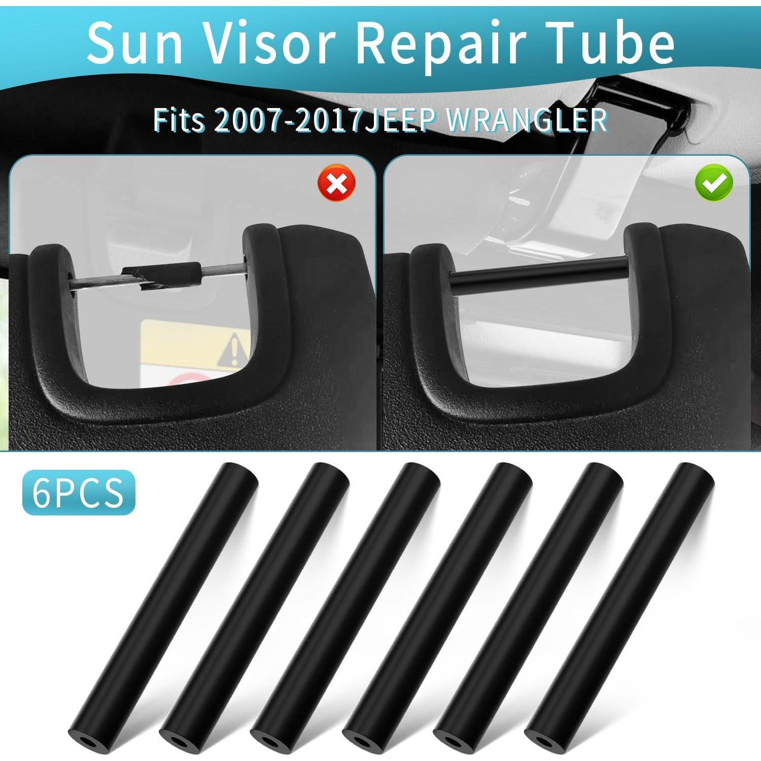 Kit de Reparación de Visera Solar Quadafy 6 Piezas Negro
