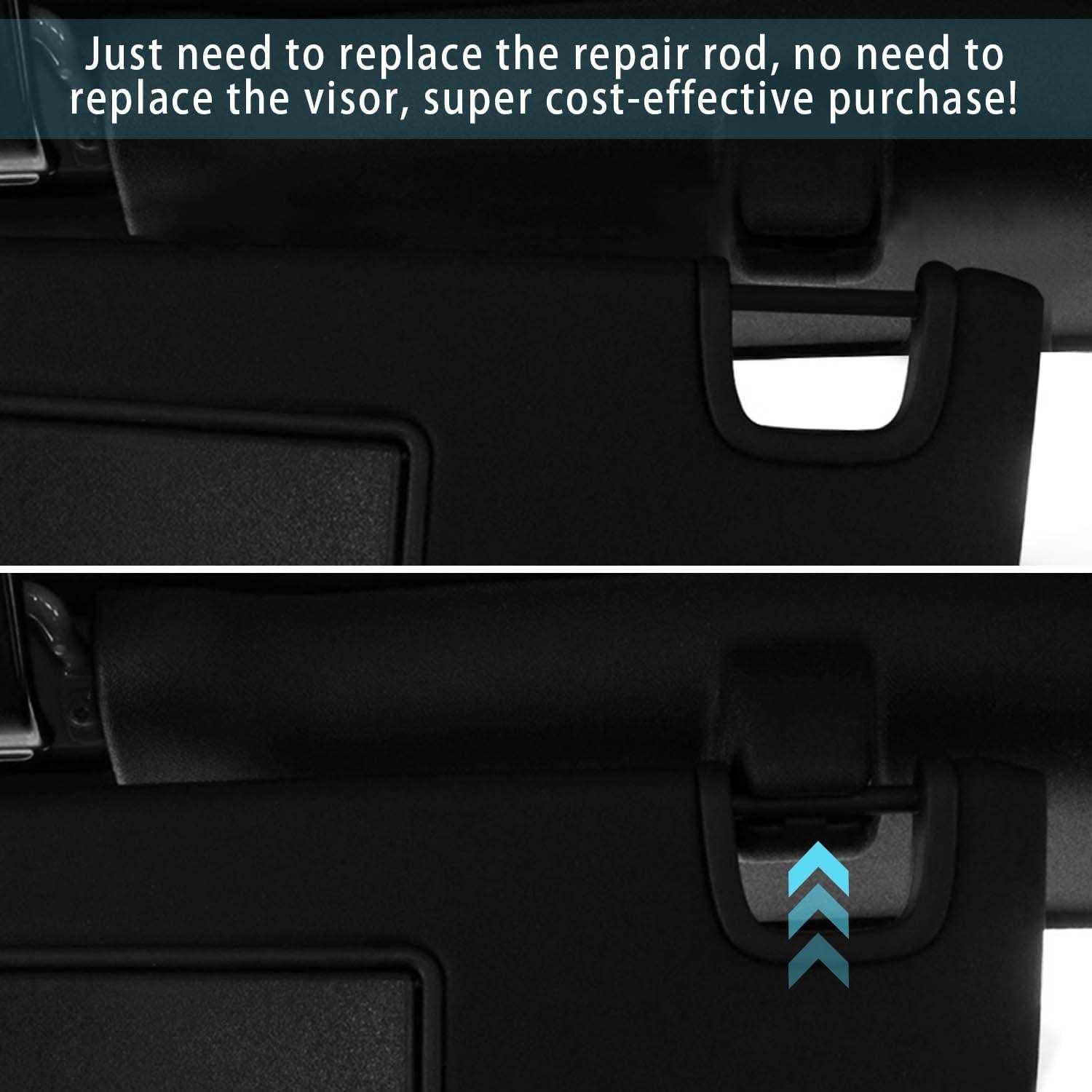 Kit de Reparación de Visera Solar Quadafy 6 Piezas Negro