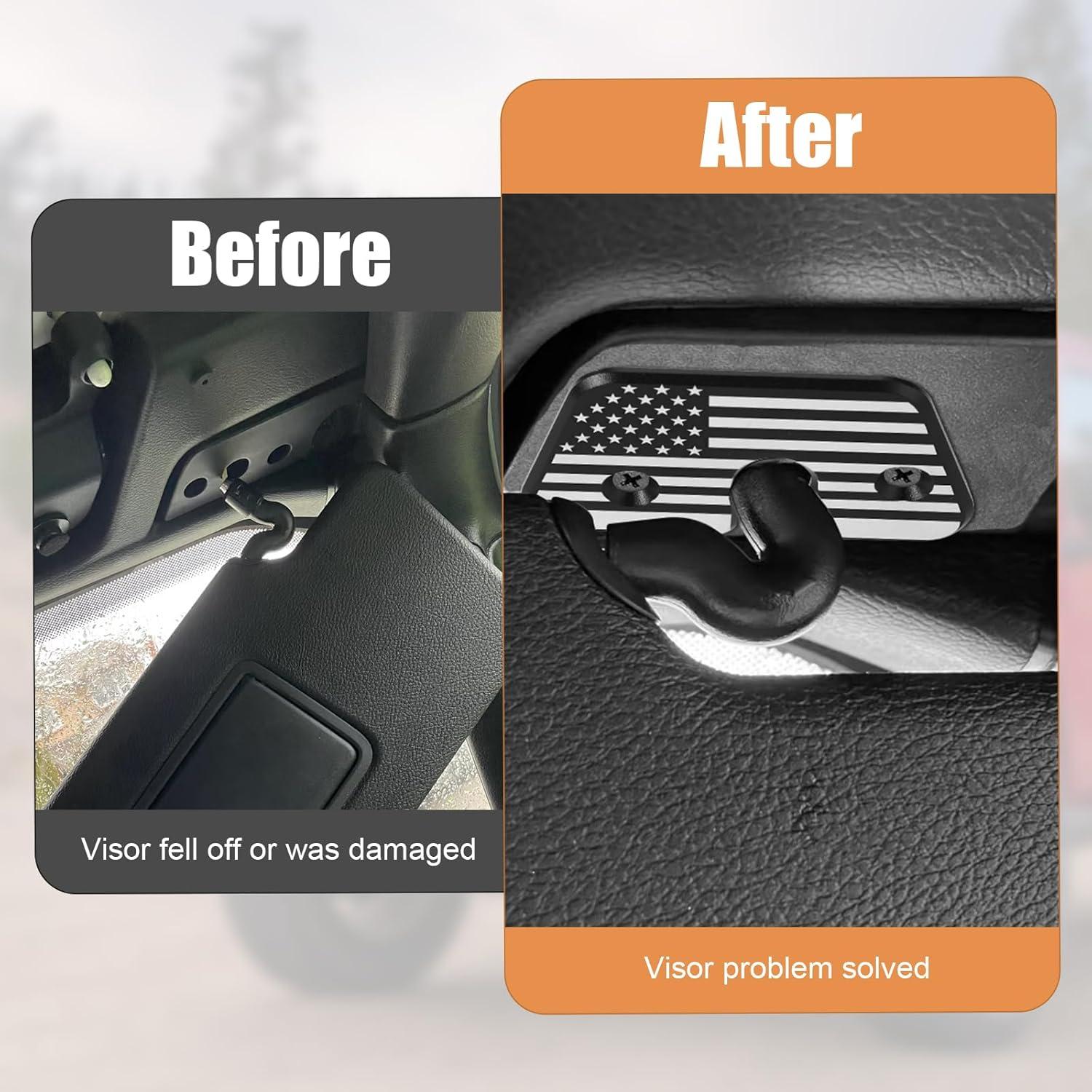 Kit de Reparación de Visera Solar BOXOB 23073 - Clips y Tornillos