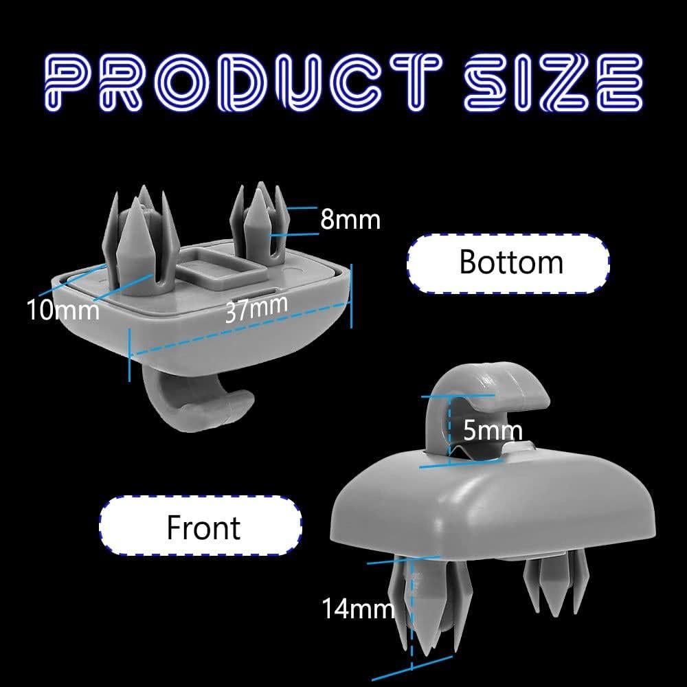 2 Clips Soporte Visera Interior Deemars para Audi A1 A3 A4 Q3 Q5