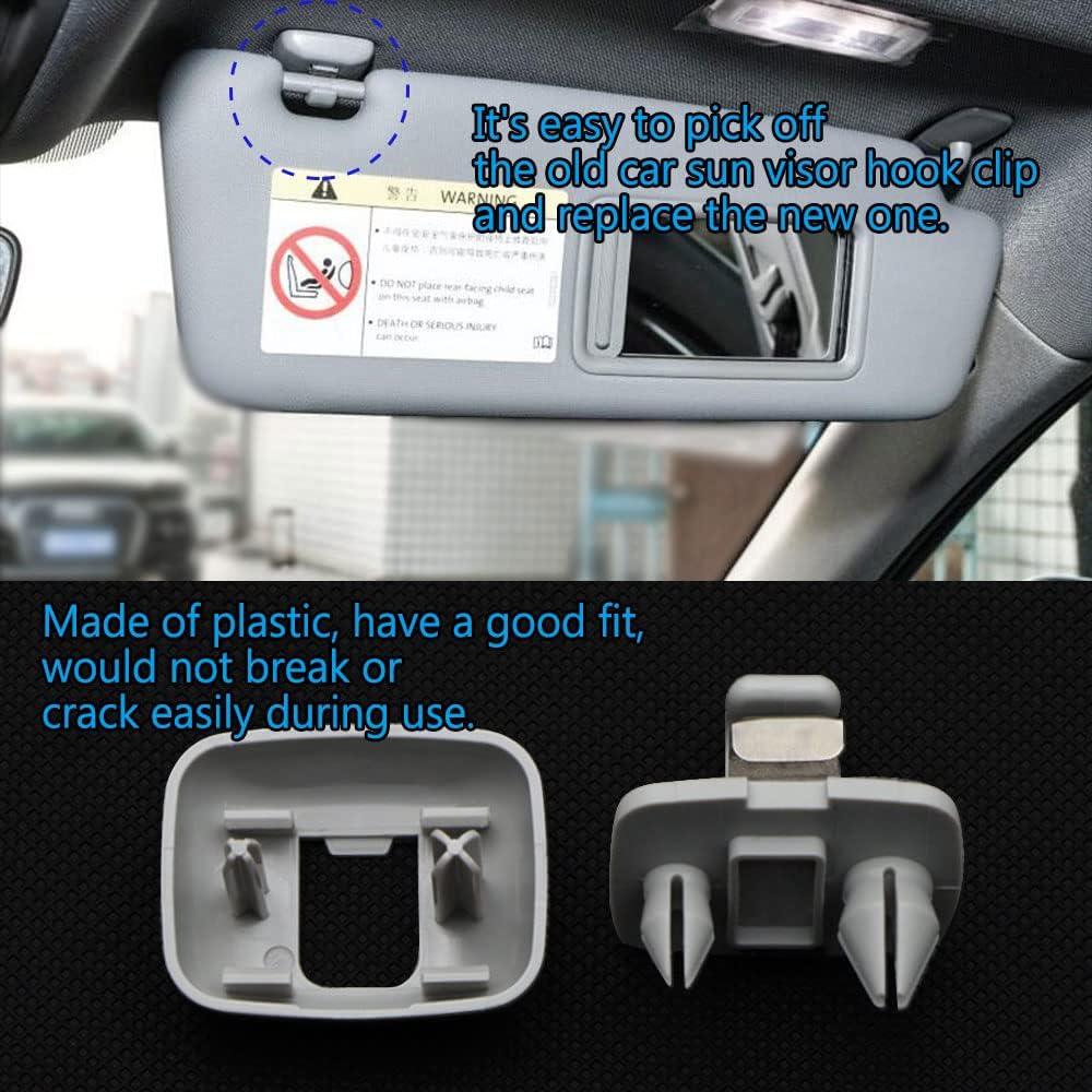 2 Clips Soporte Visera Interior Deemars para Audi A1 A3 A4 Q3 Q5