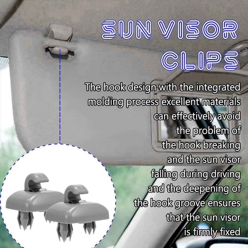 2 Clips Soporte Visera Interior Deemars para Audi A1 A3 A4 Q3 Q5