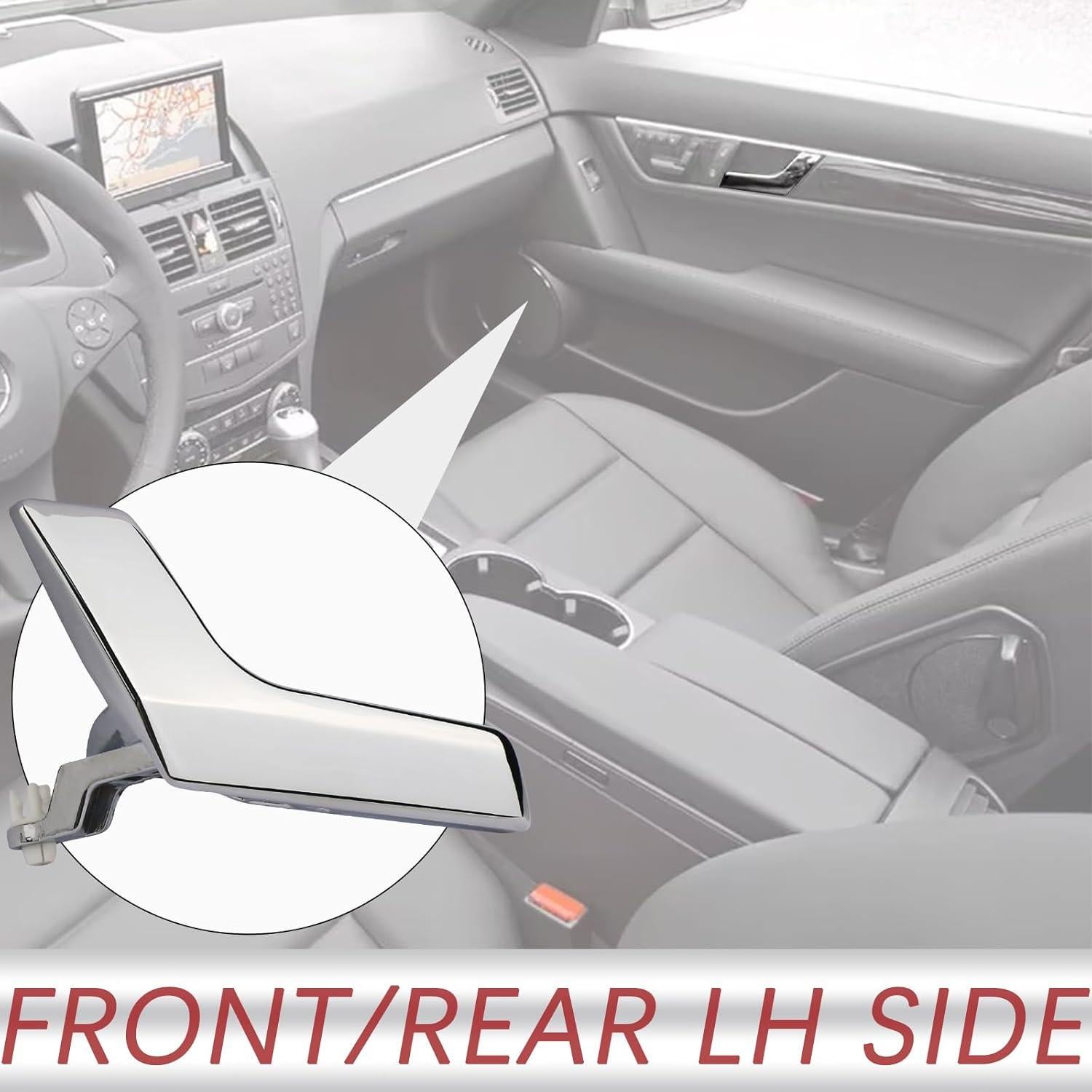 Kit Reparación Manija Puerta Interior Metal Cromo TQPONLY LH