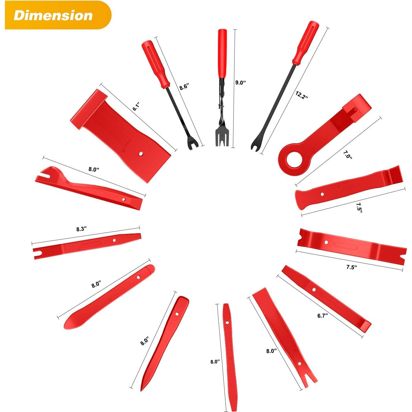 Kit de Herramientas de Remoción de Molduras GOOACC 40 Pcs