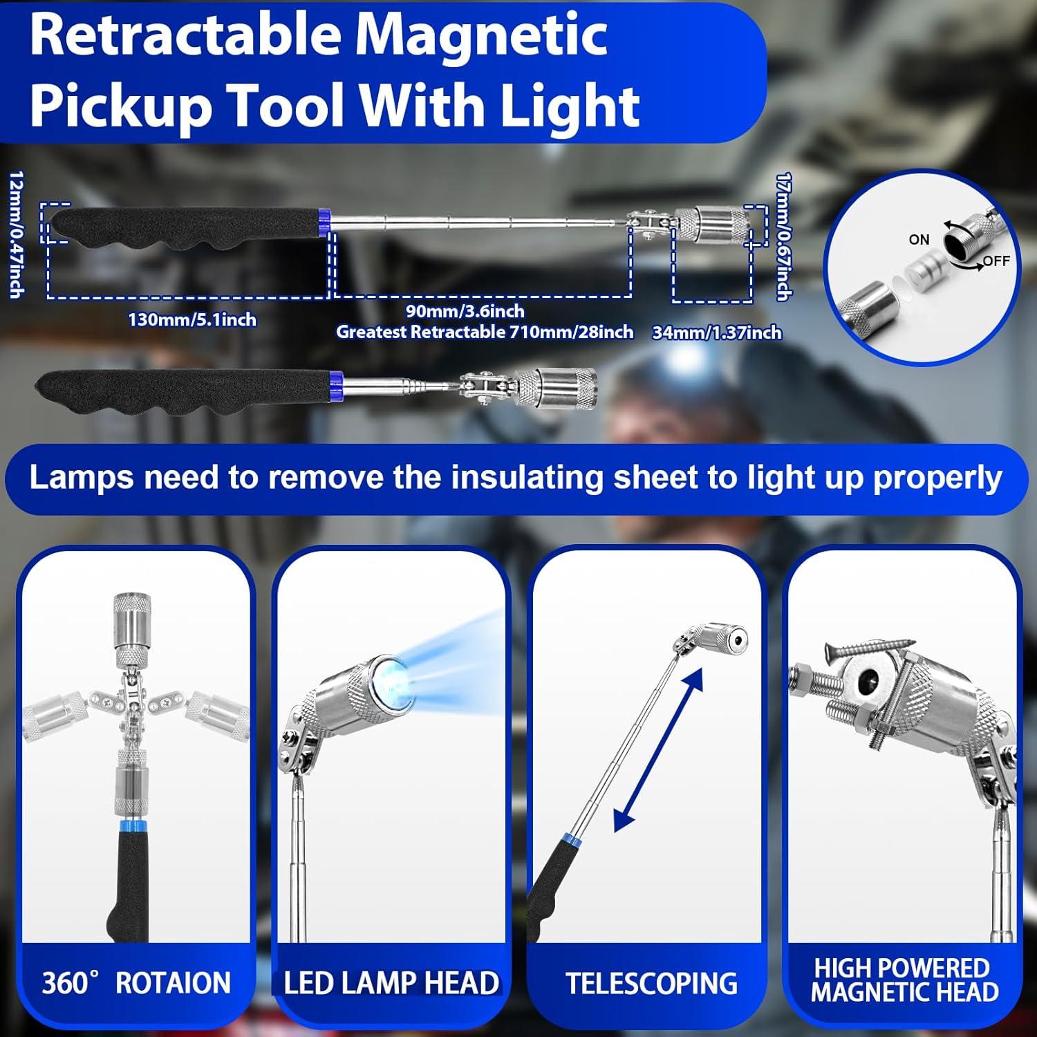 Keze 17 Pcs Juego de Ganchos y Puntas Automotrices