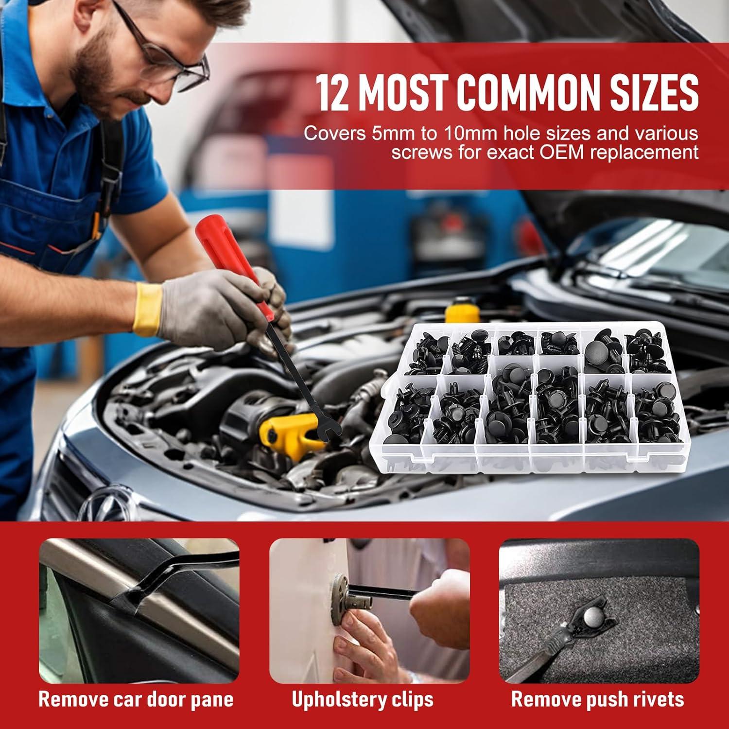 Kit de Clips de Retención para Parachoques Laite 240 Piezas