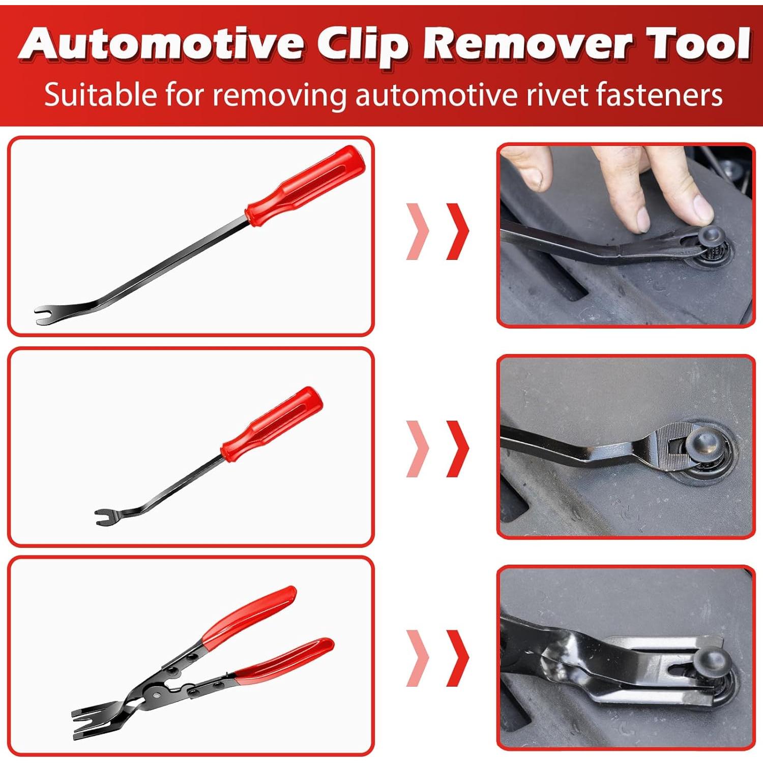 Kit de herramientas para quitar molduras Doaho 7 piezas rojo