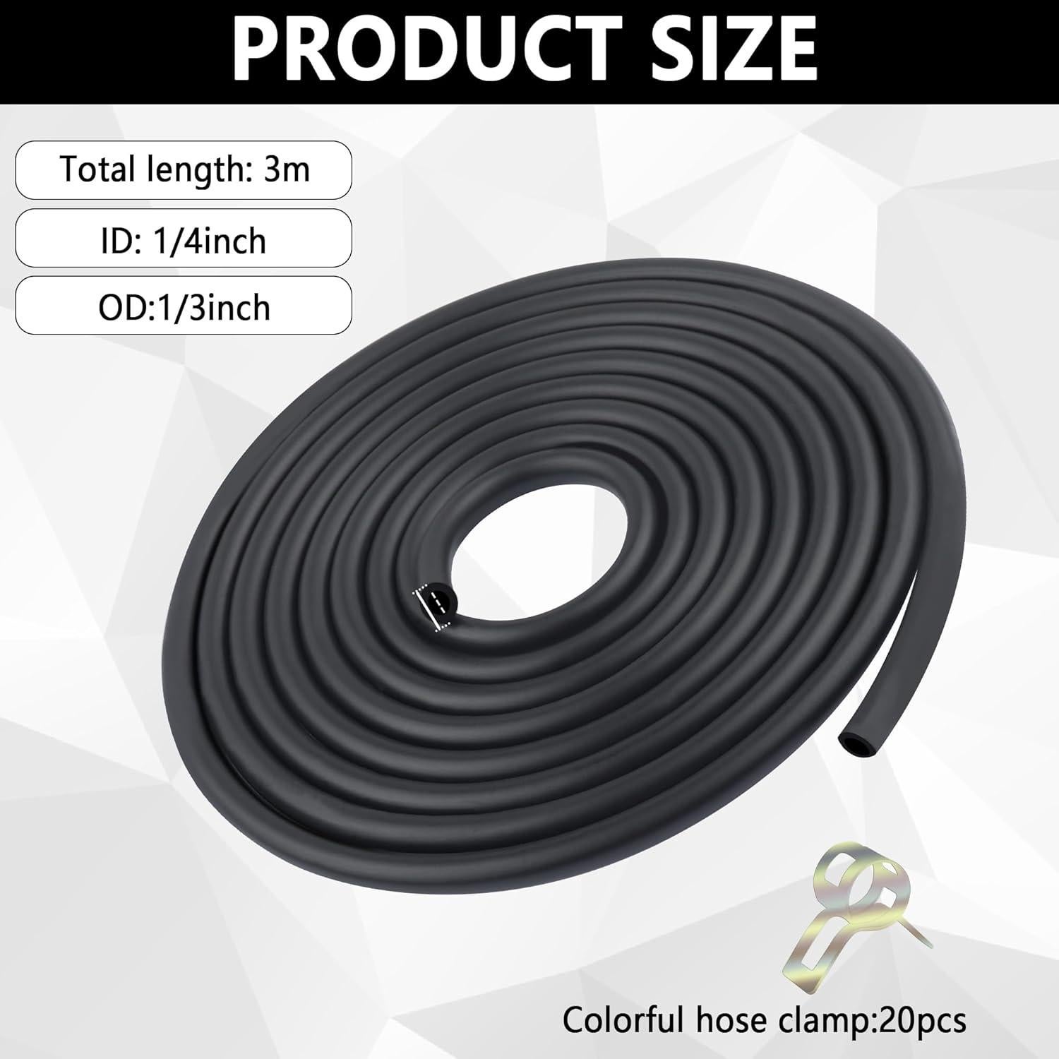 Kit de Reparación de Línea de Combustible IHOTDER 3m 1/4"