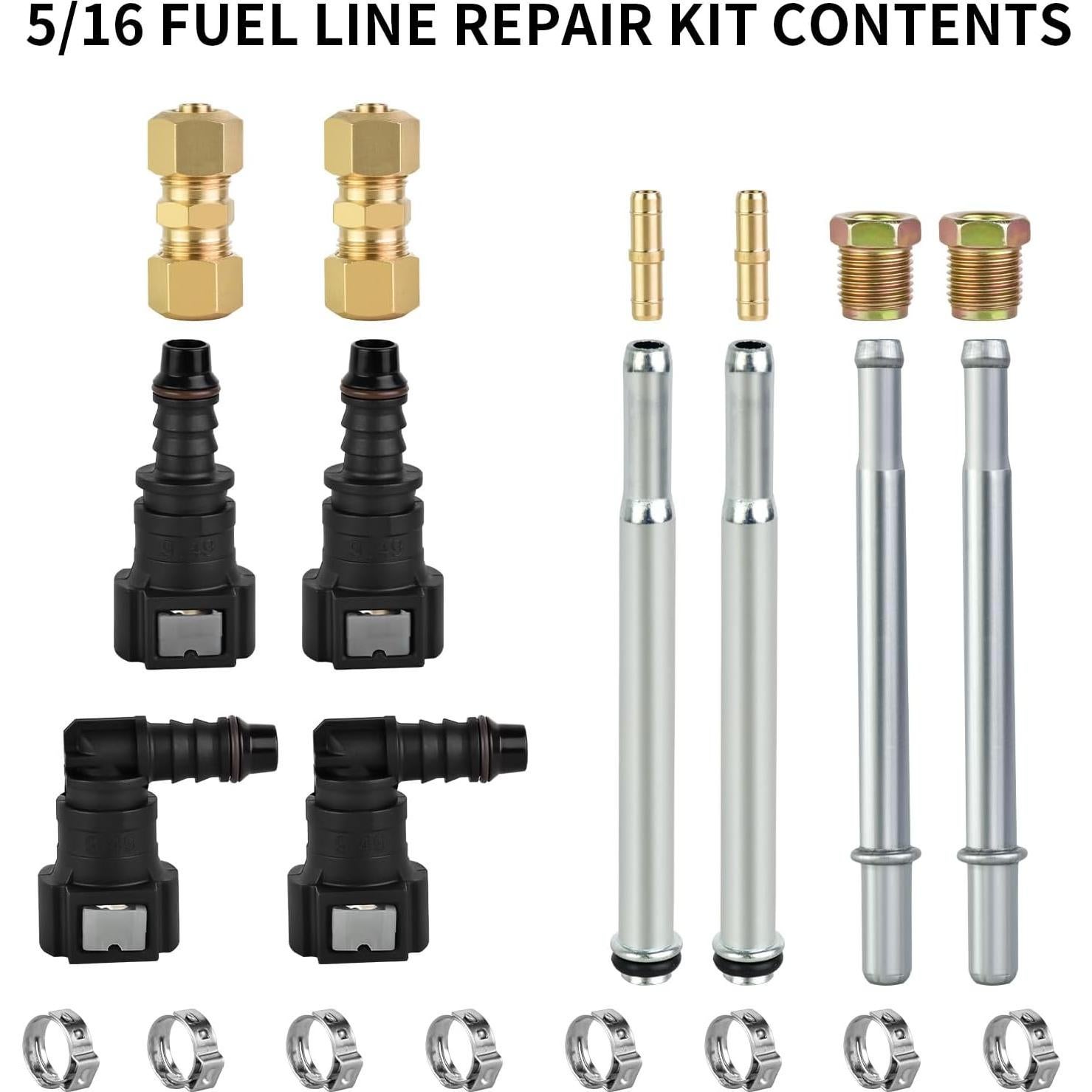 Kit de Reparación de Línea de Combustible Mupera 7.62m 5/16" Nylon