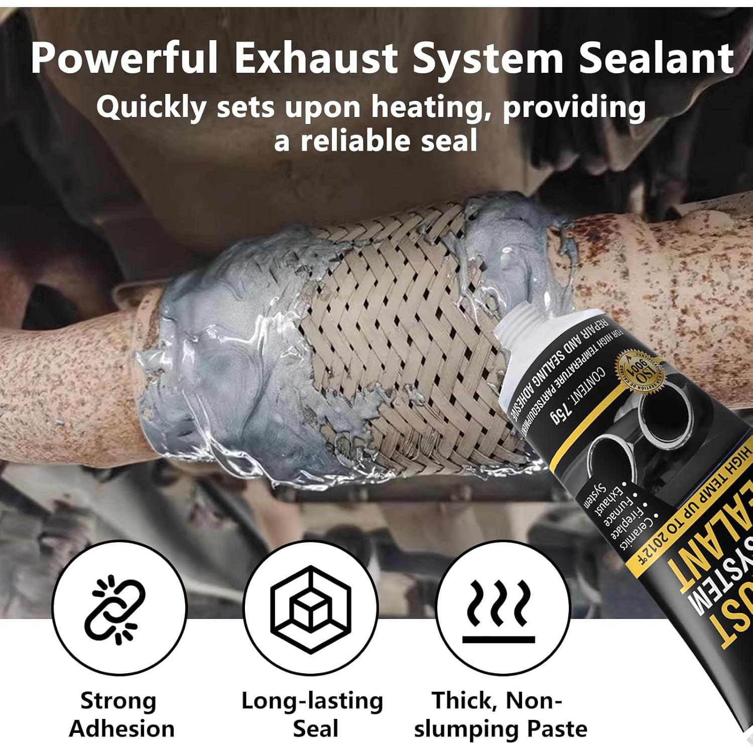 Sellador de Silenciador LOCBONDSO 2.6 oz Alta Temperatura