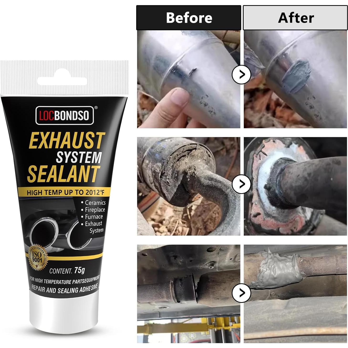 Sellador de Silenciador LOCBONDSO 2.6 oz Alta Temperatura