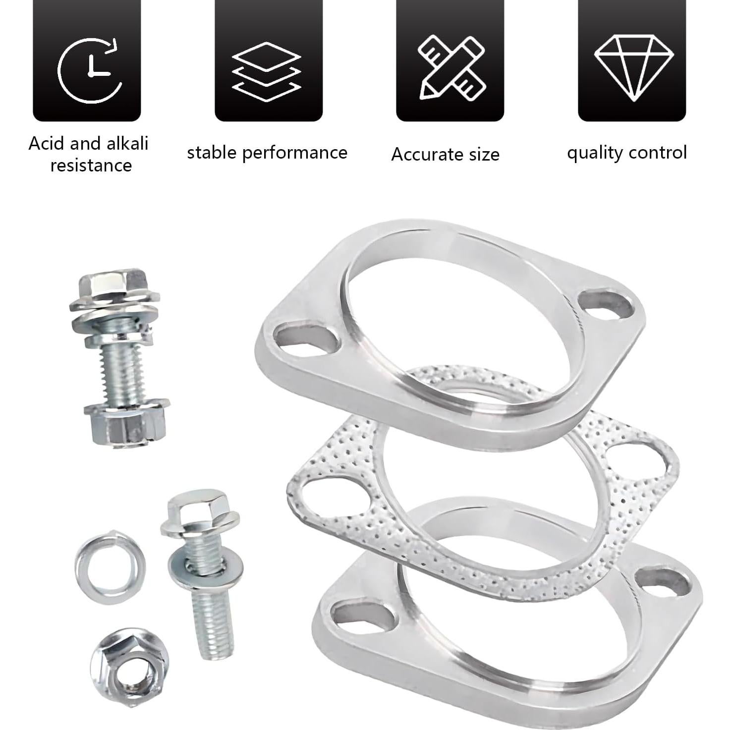 Kit de Reparación Brida Escape MOXRUQ 2 Tornillos 63.5 mm