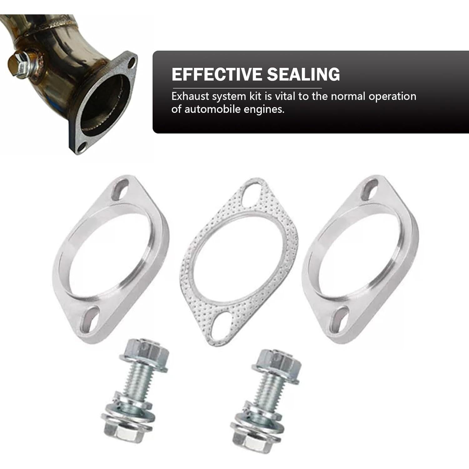 Kit de Reparación Brida Escape MOXRUQ 2 Tornillos 63.5 mm