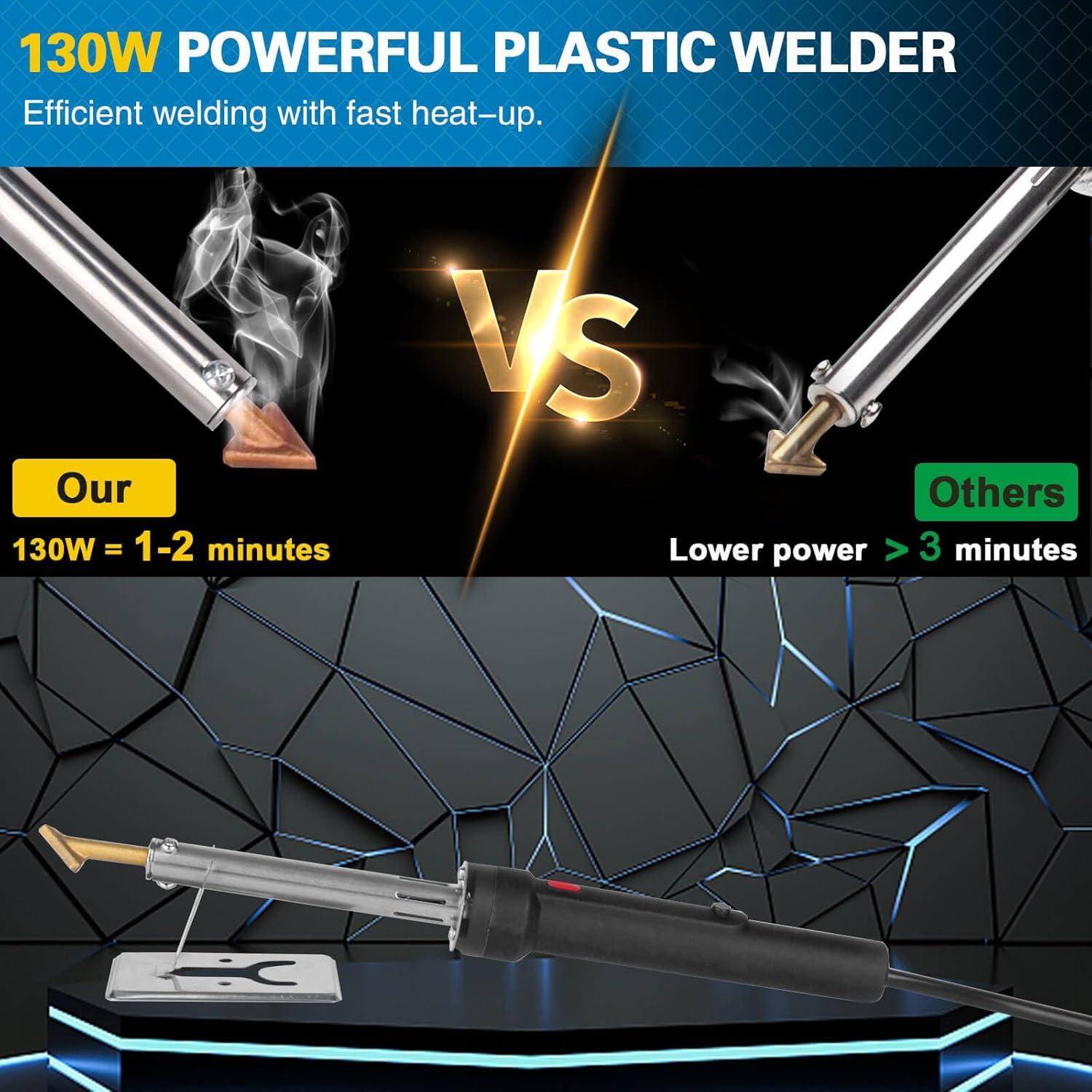 Kit de Soldador de Plástico Ppizkk 130W con Accesorios