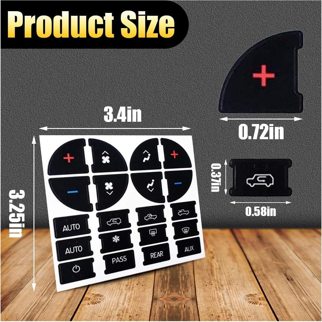 Calcomanías de Reparación de Botones de A/C Joycourt 2007-2015