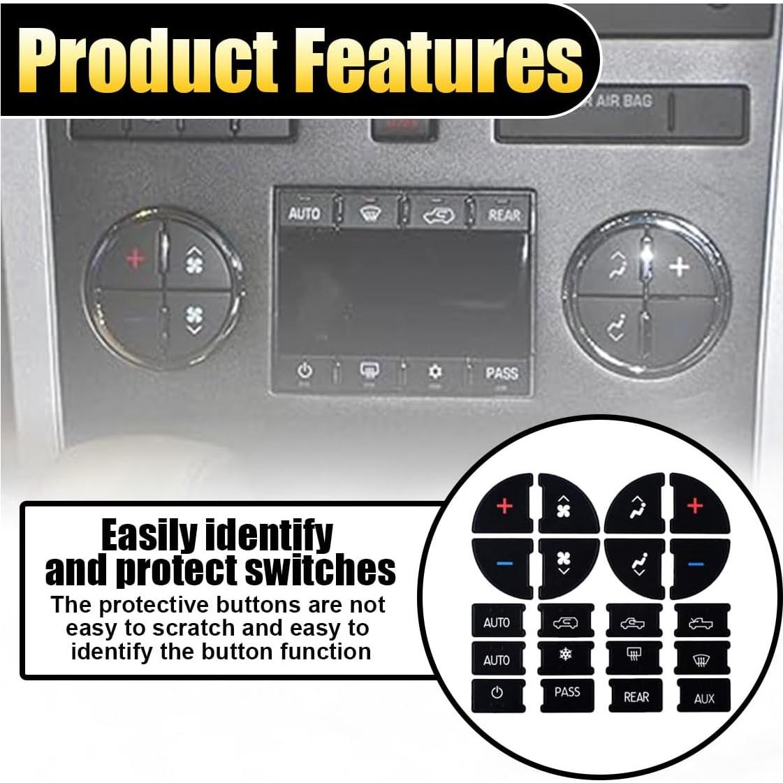 Calcomanías de Reparación de Botones de A/C Joycourt 2007-2015