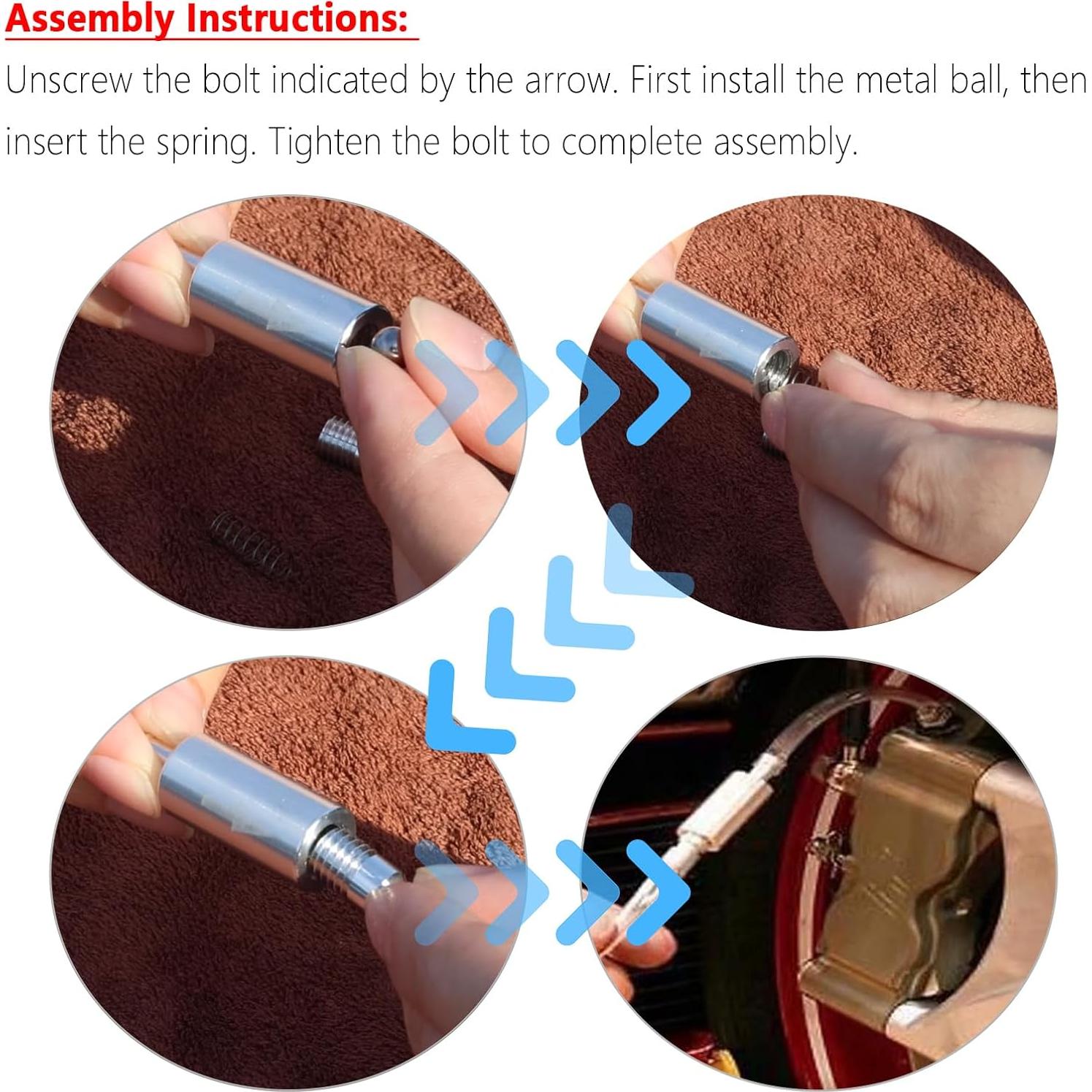 Kit de Sangrado de Frenos OFBAND - 4 Mangueras y Válvulas