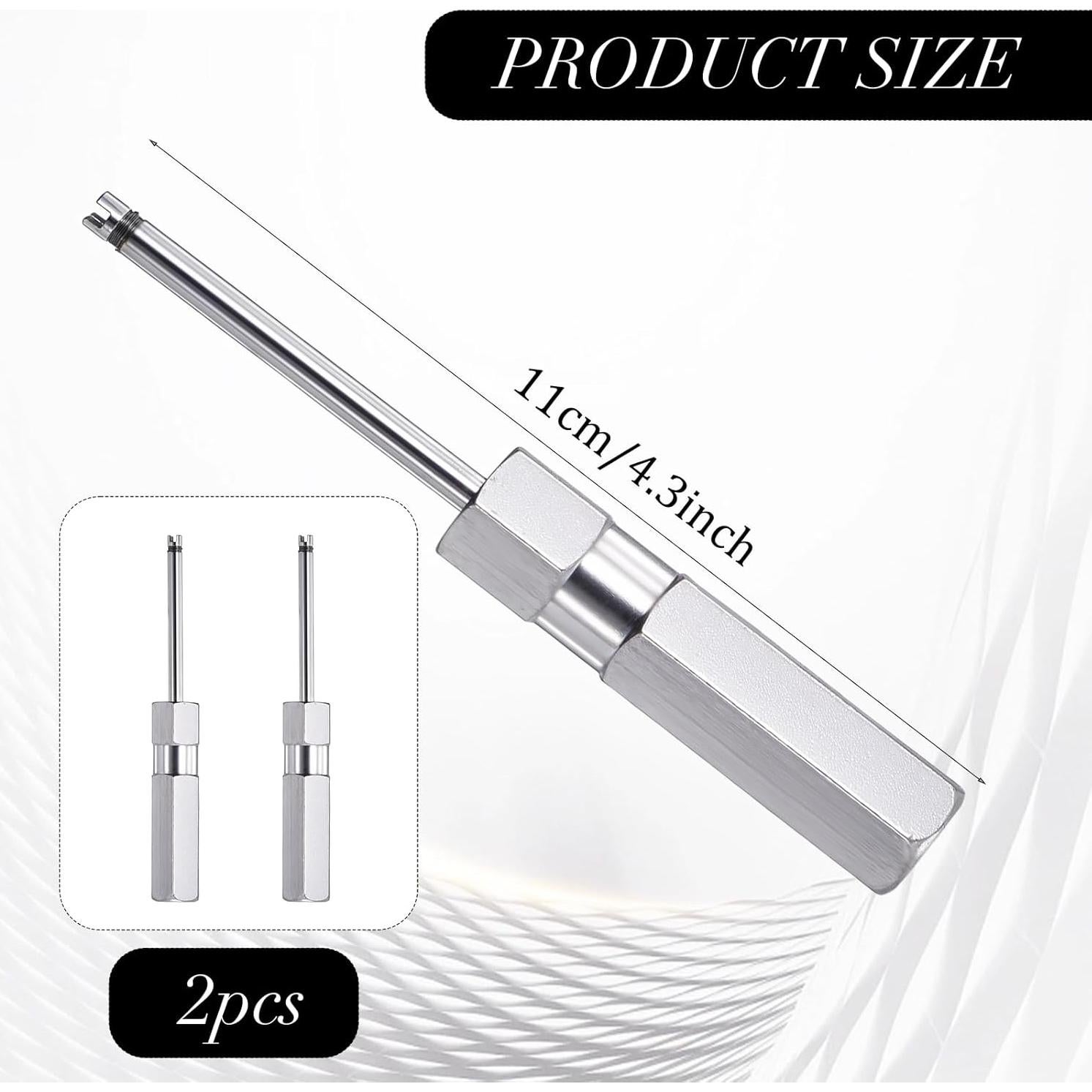 Kit de Herramientas de Válvula Styquenzer 2 Piezas Acero Inoxidable