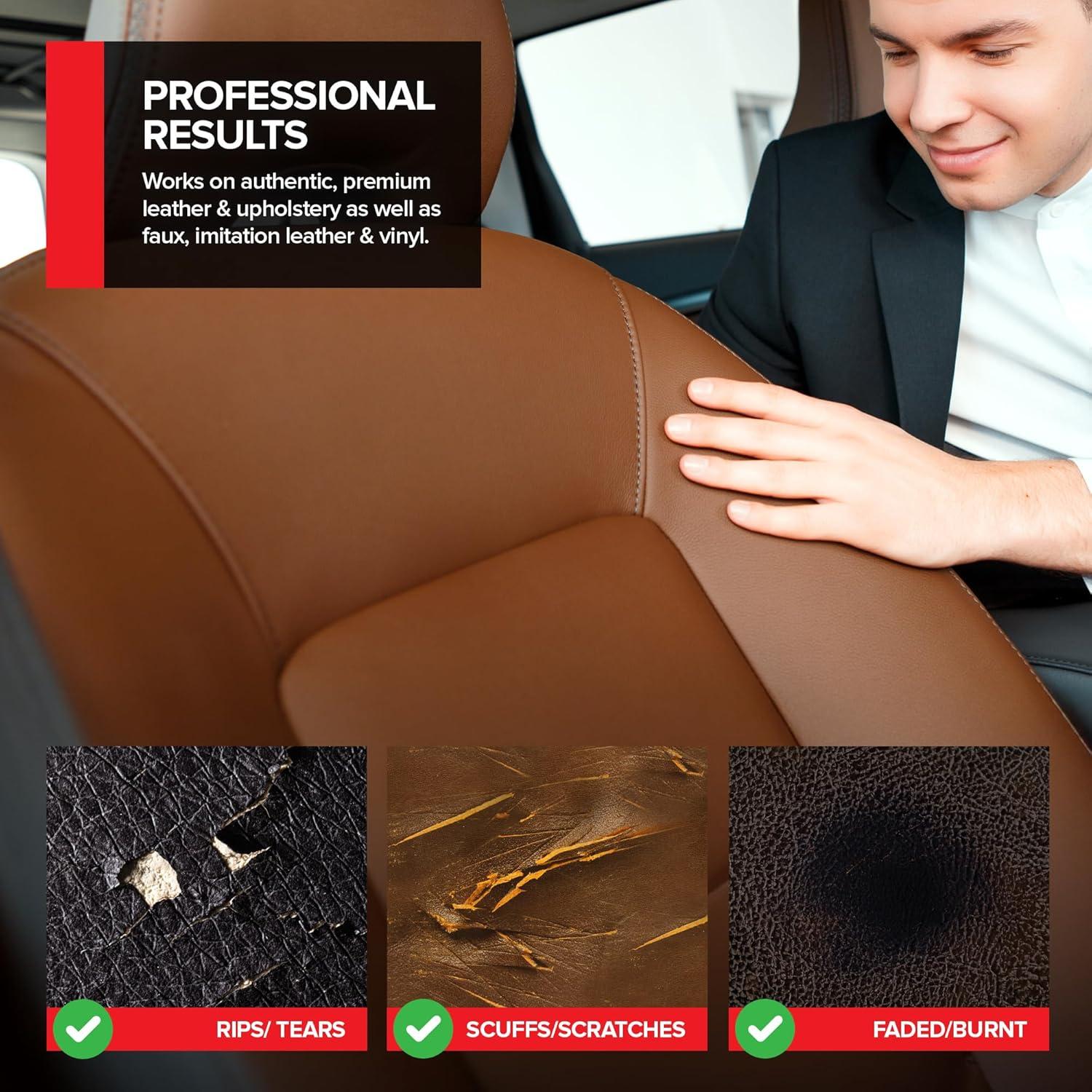 Kit de Reparación de Cuero y Vinilo Stock Your Home - 10 Tubos