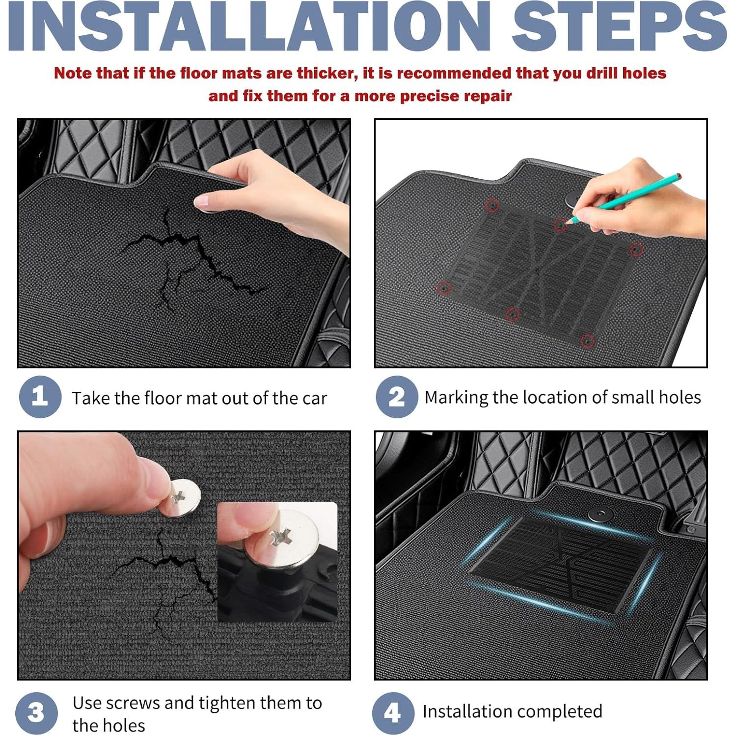 Parche Antideslizante Figpade para Alfombrillas de Automóviles 23x15cm