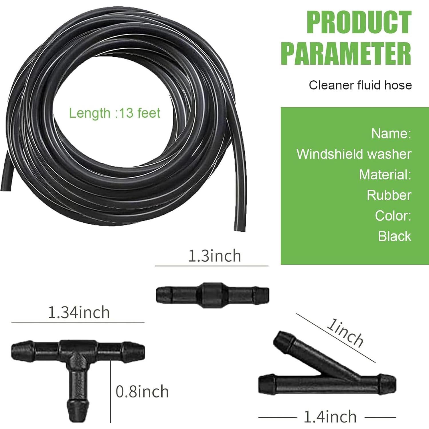 Kit de Manguera de Lavado de Parabrisas Qurbuns 4M 30 Pcs