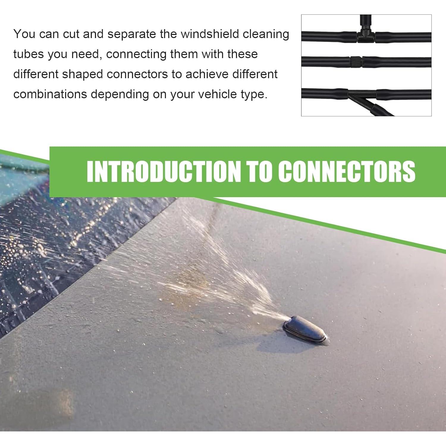 Kit de Manguera de Lavado de Parabrisas Qurbuns 4M 30 Pcs