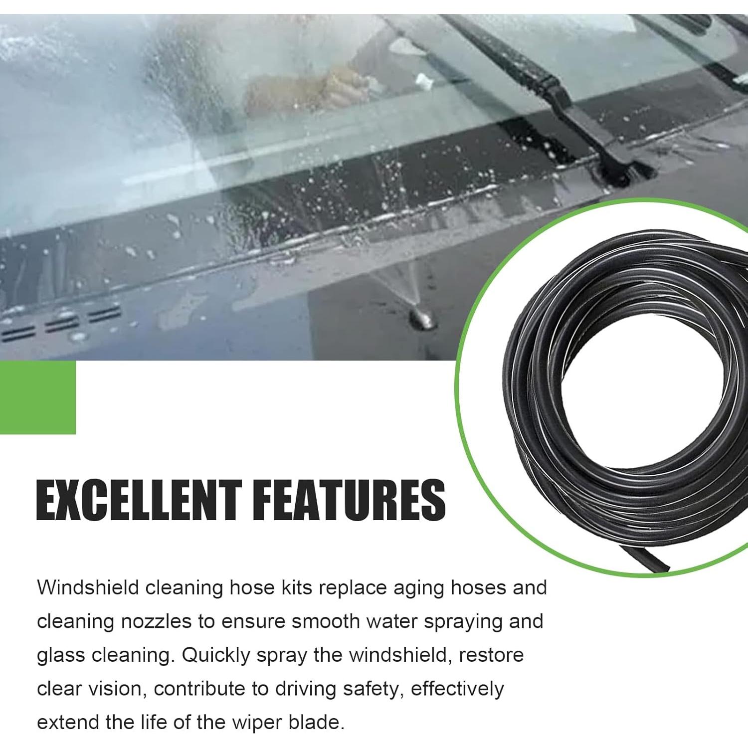 Kit de Manguera de Lavado de Parabrisas Qurbuns 4M 30 Pcs