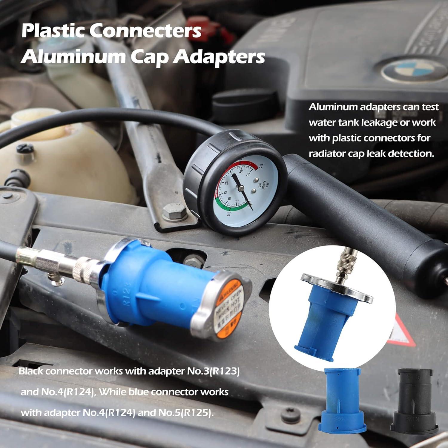 Kit de Prueba de Presión de Refrigerante DKwoeshg con Adaptadores