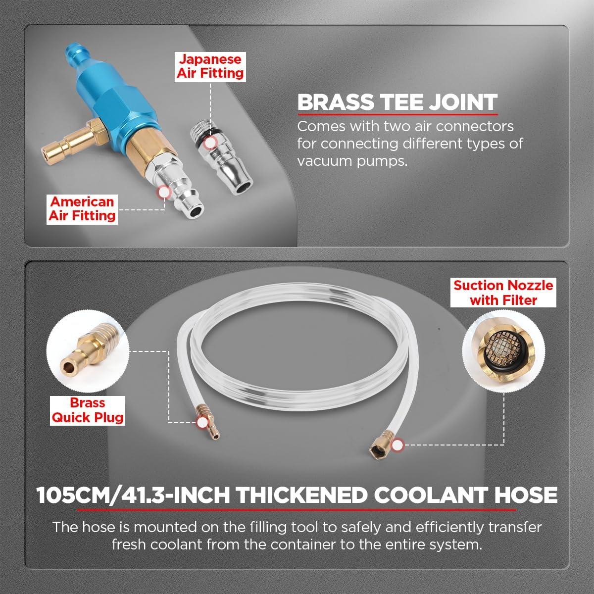 Kit de Recarga de Refrigerante CMTOOL - Vacío, 105 cm, 1.57 kg