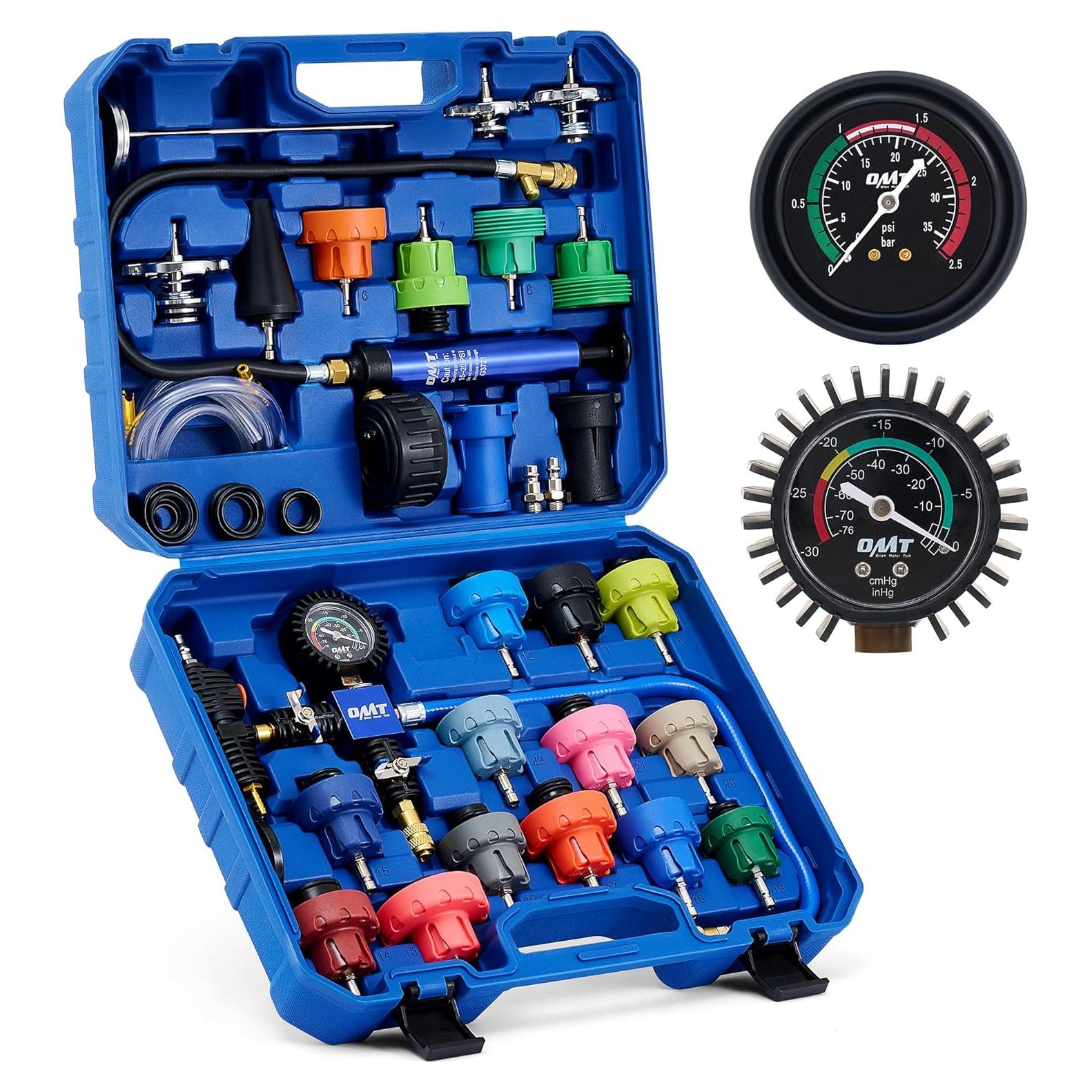 Kit de Prueba de Presión de Refrigerante Orion Motor Tech 31 Piezas