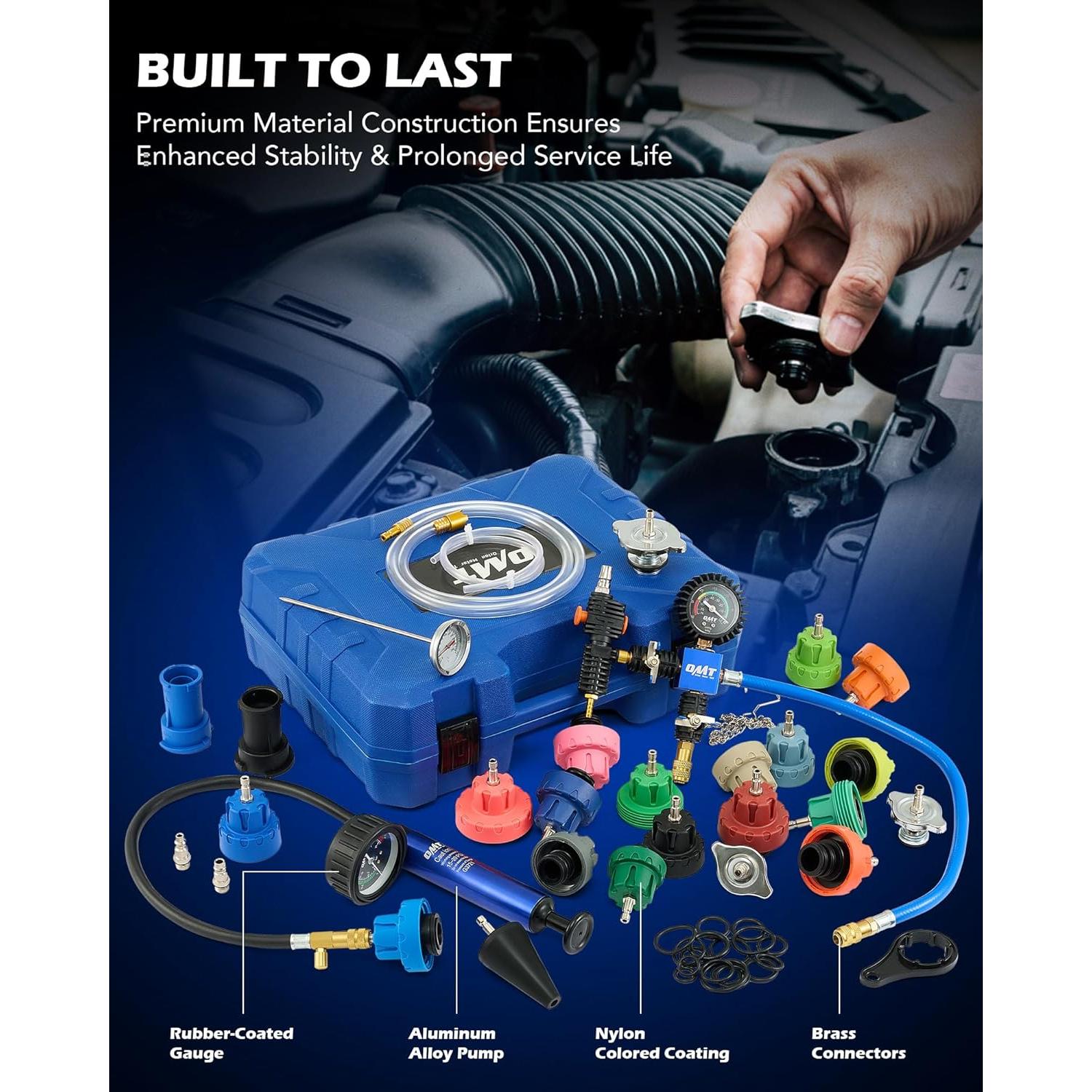 Kit de Prueba de Presión de Refrigerante Orion Motor Tech 31 Piezas