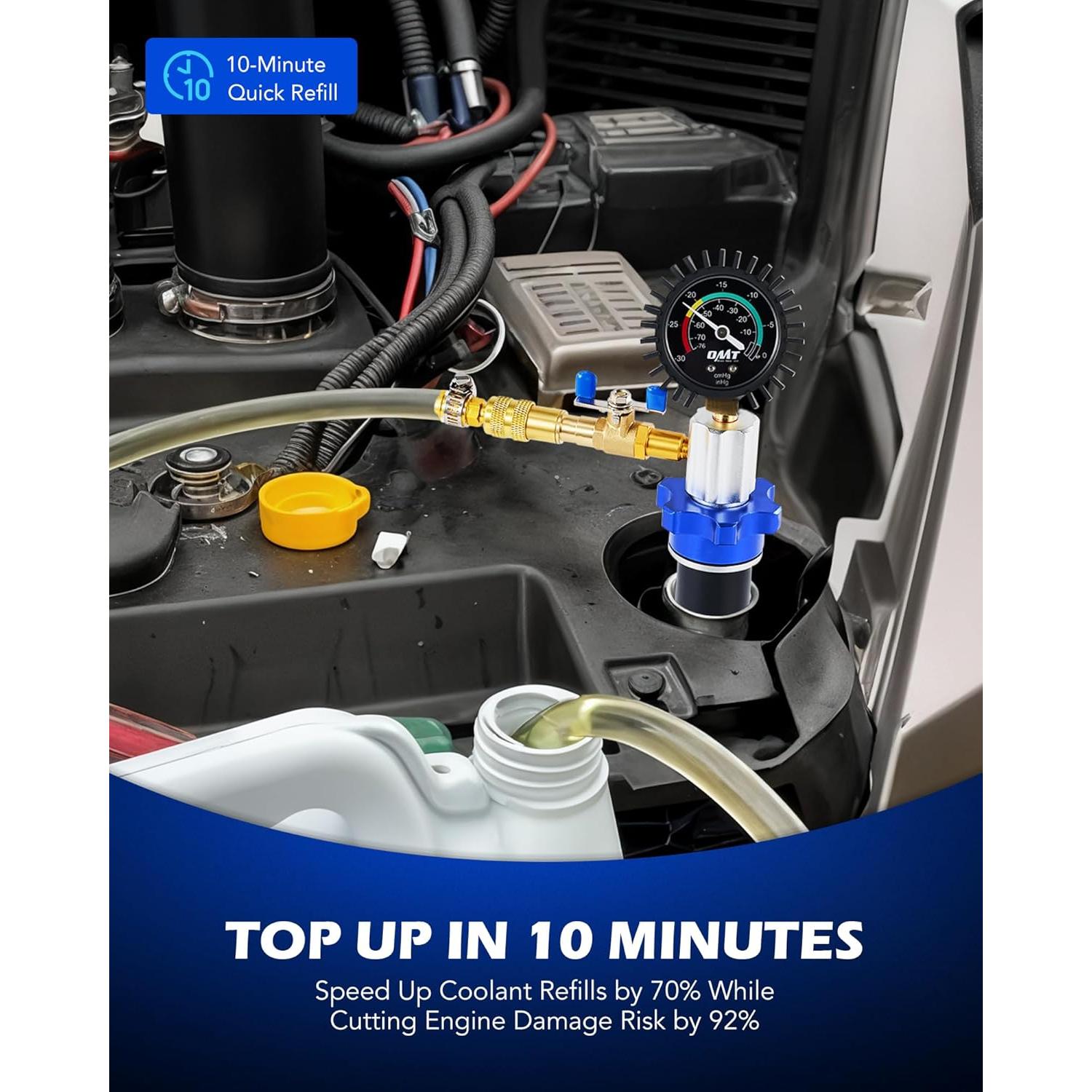 Kit de Recarga de Vacío de Refrigerante Orion Motor Tech 13 Piezas