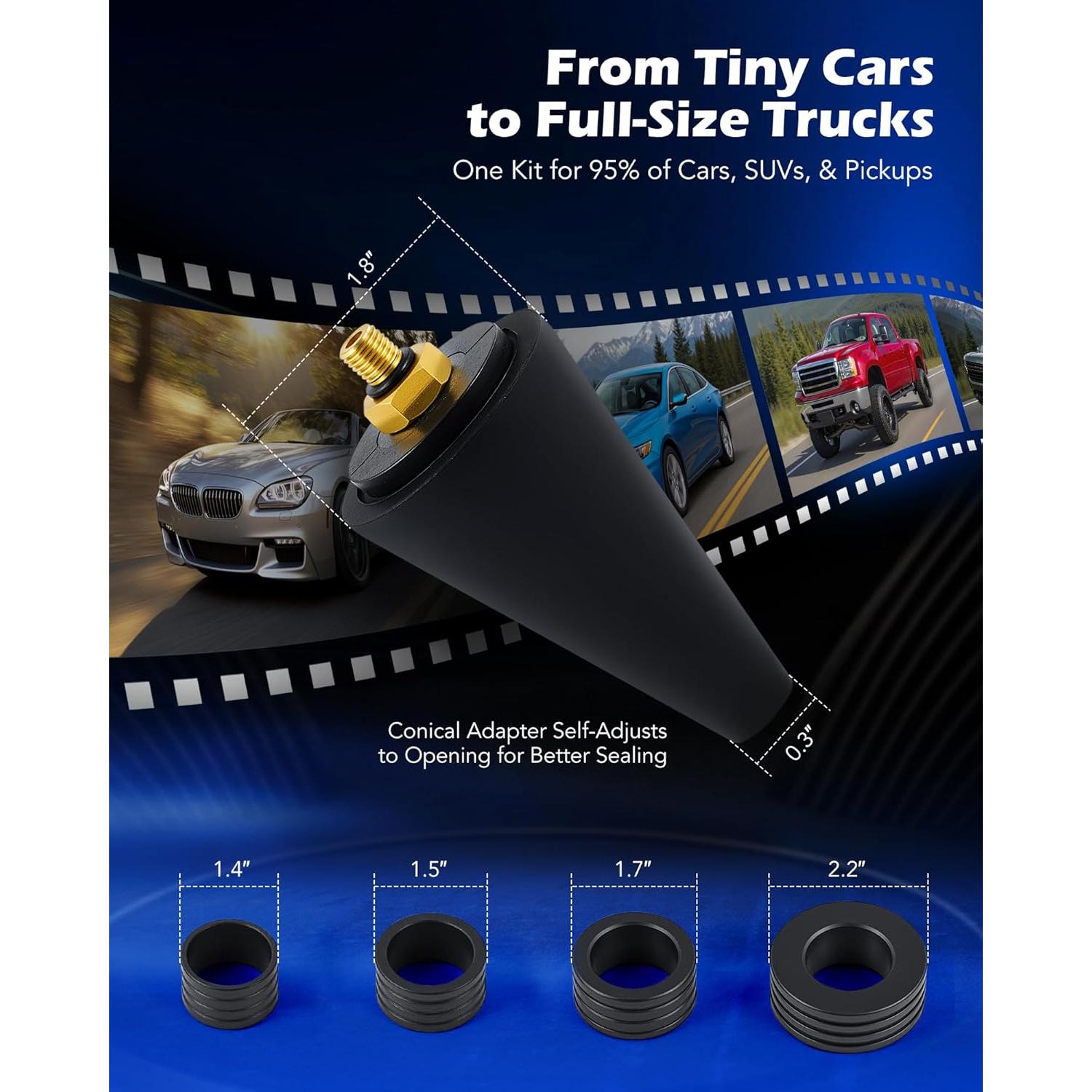 Kit de Recarga de Vacío de Refrigerante Orion Motor Tech 13 Piezas