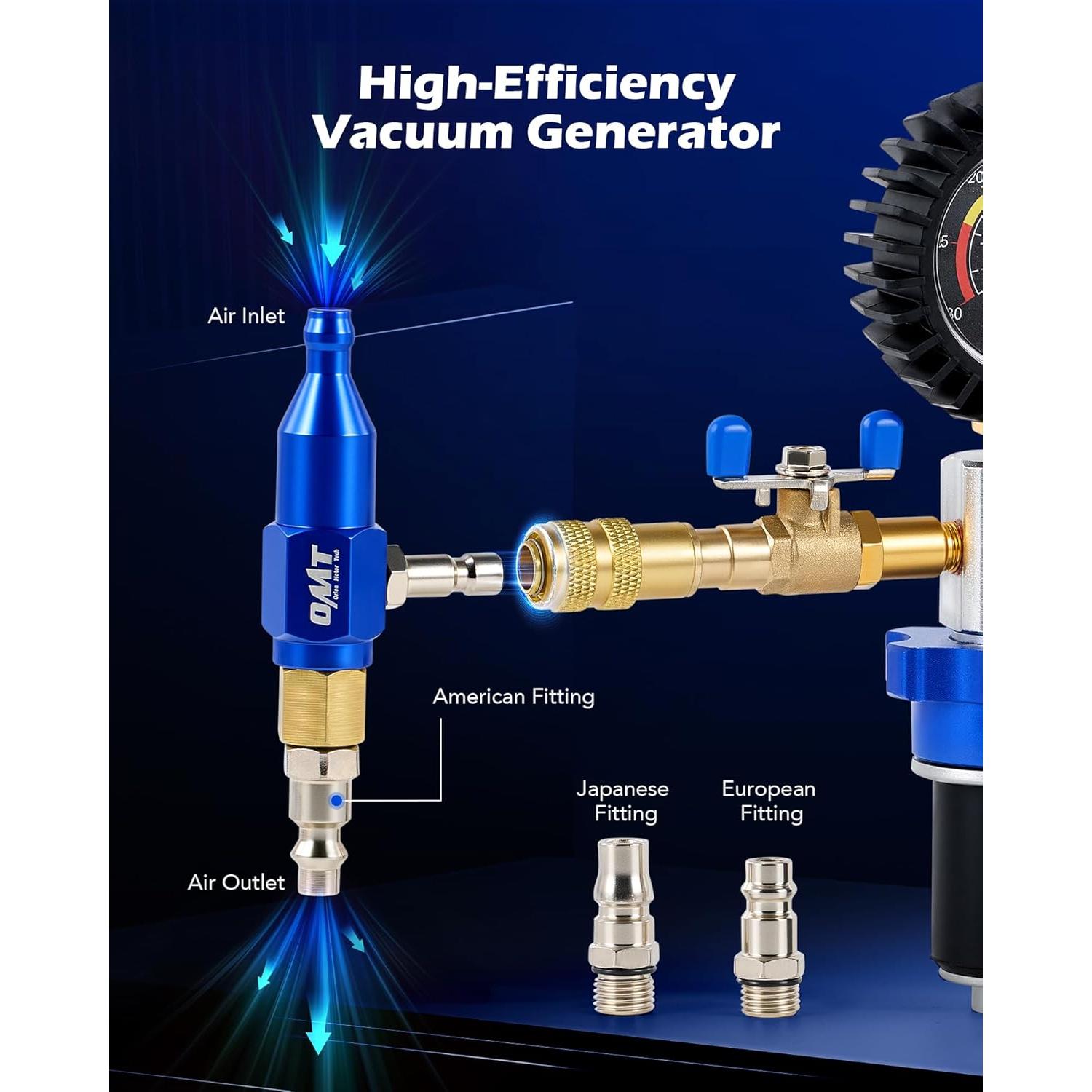 Kit de Recarga de Vacío de Refrigerante Orion Motor Tech 13 Piezas